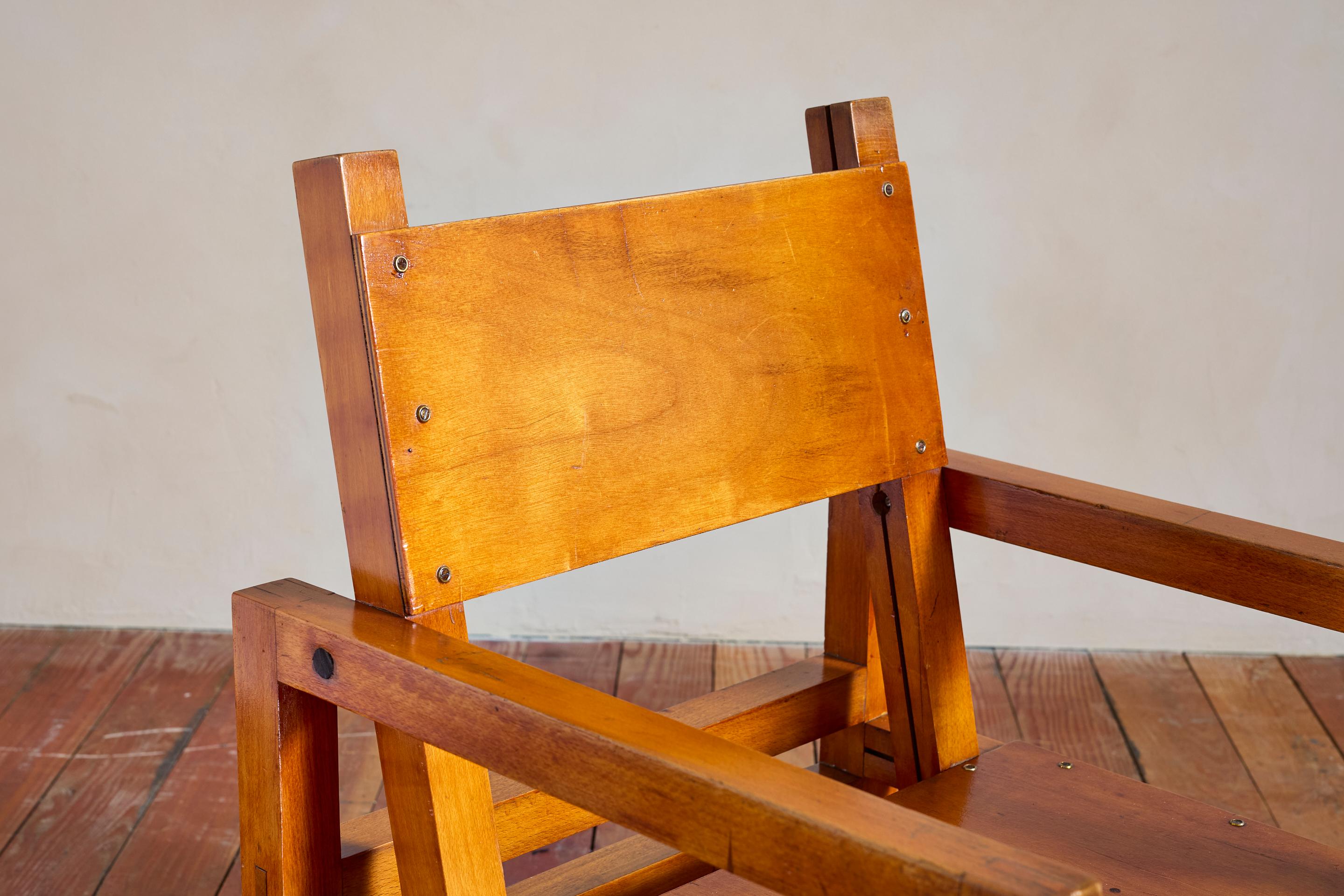 1950's French Plywood Chairs For Sale 8