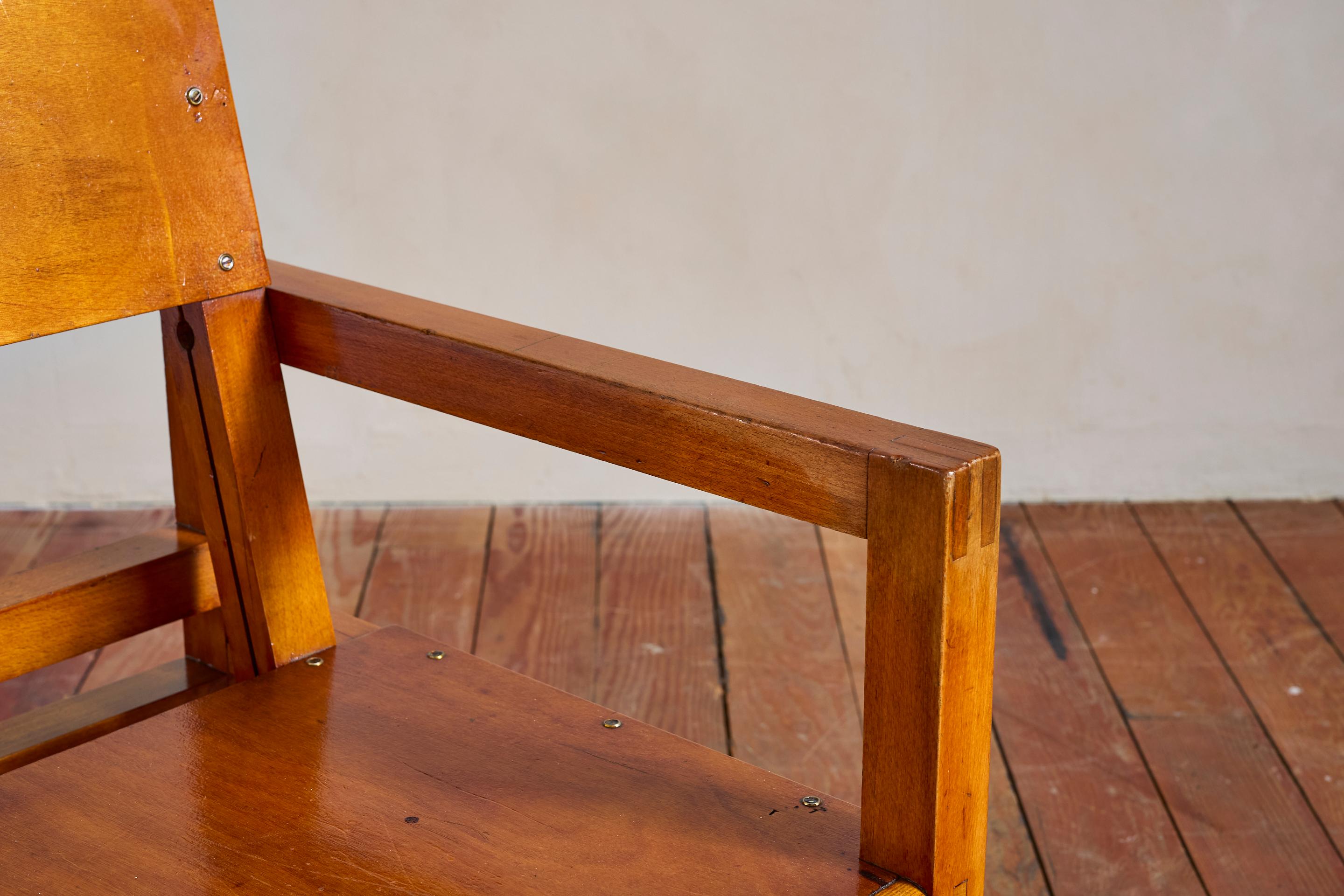 1950's French Plywood Chairs For Sale 11