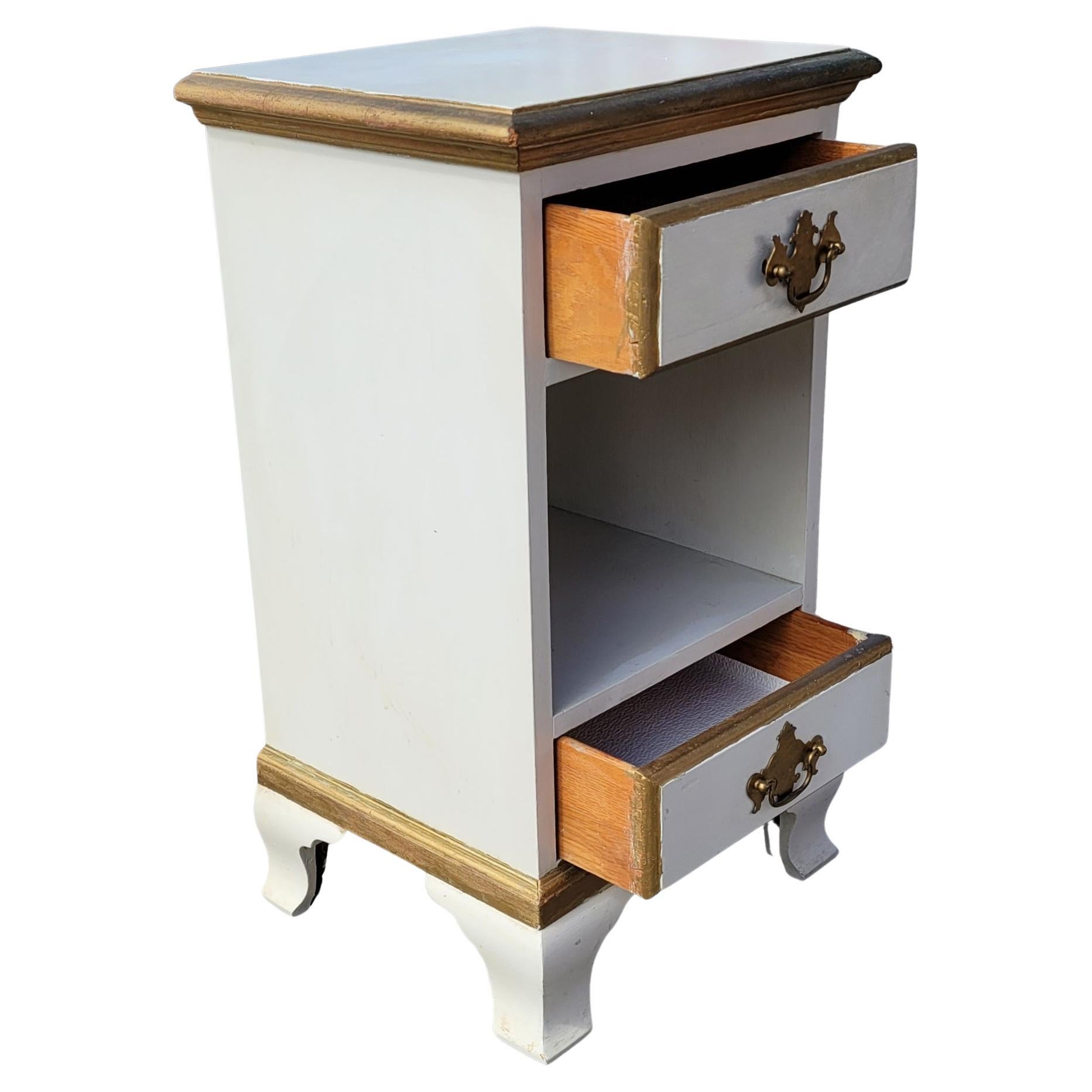 painted french provincial nightstand