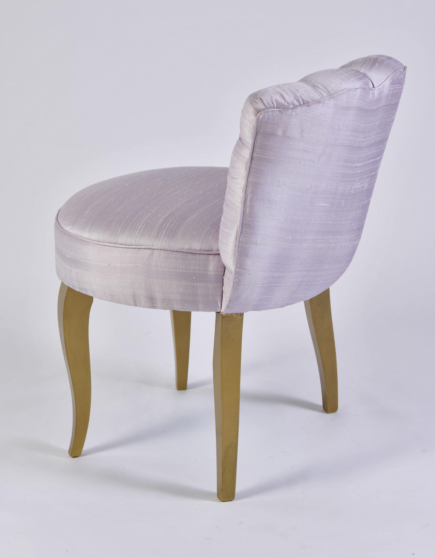 purple dressing table chair