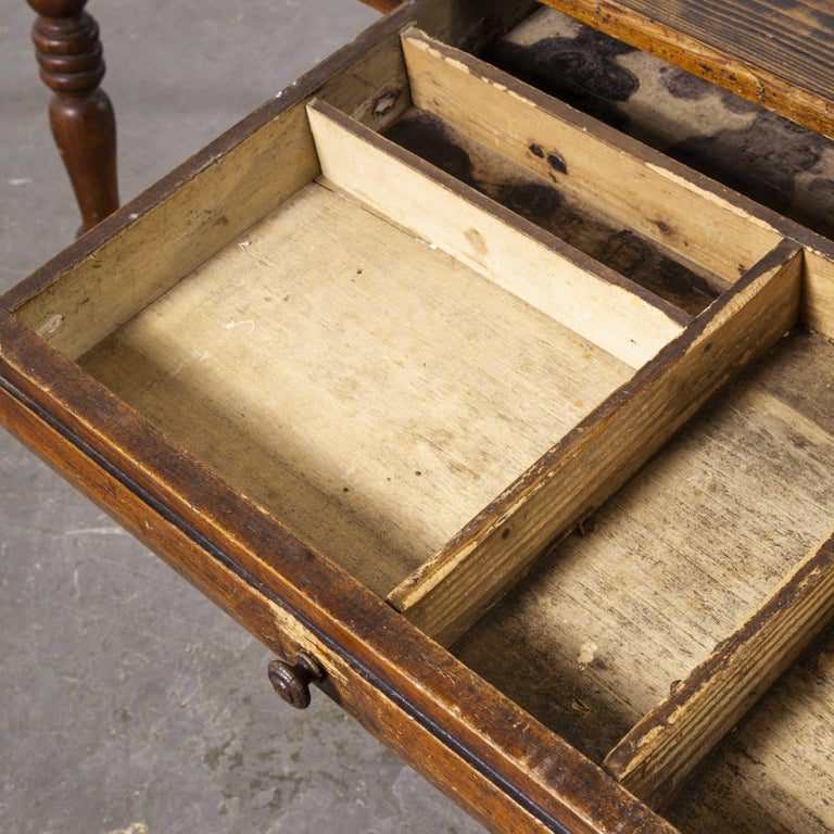1950s French Rectangular Bobbin Leg Rectangular Dining Table at 1stDibs