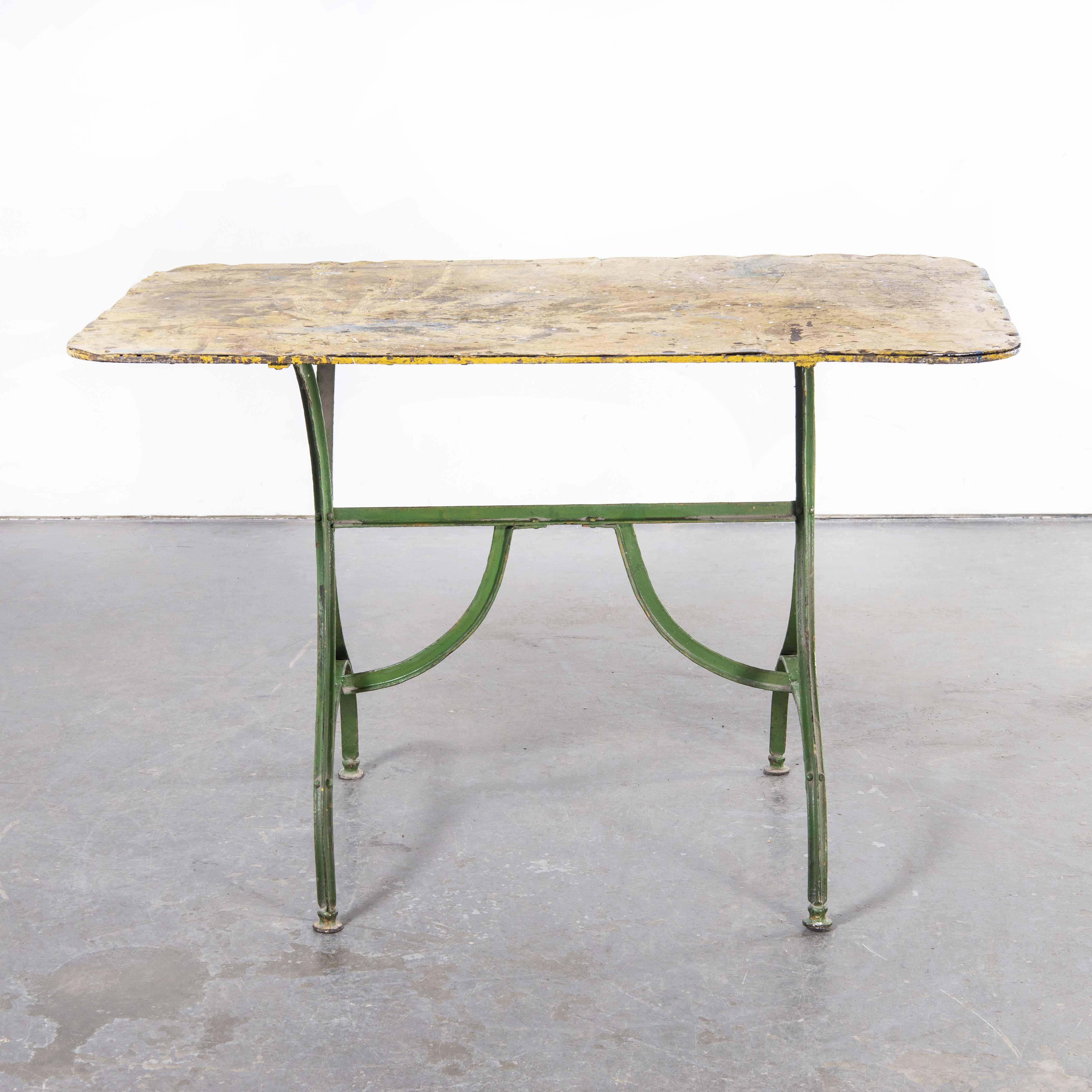 1950'S French Rectangular Forged Metal Dining Table For Sale 5
