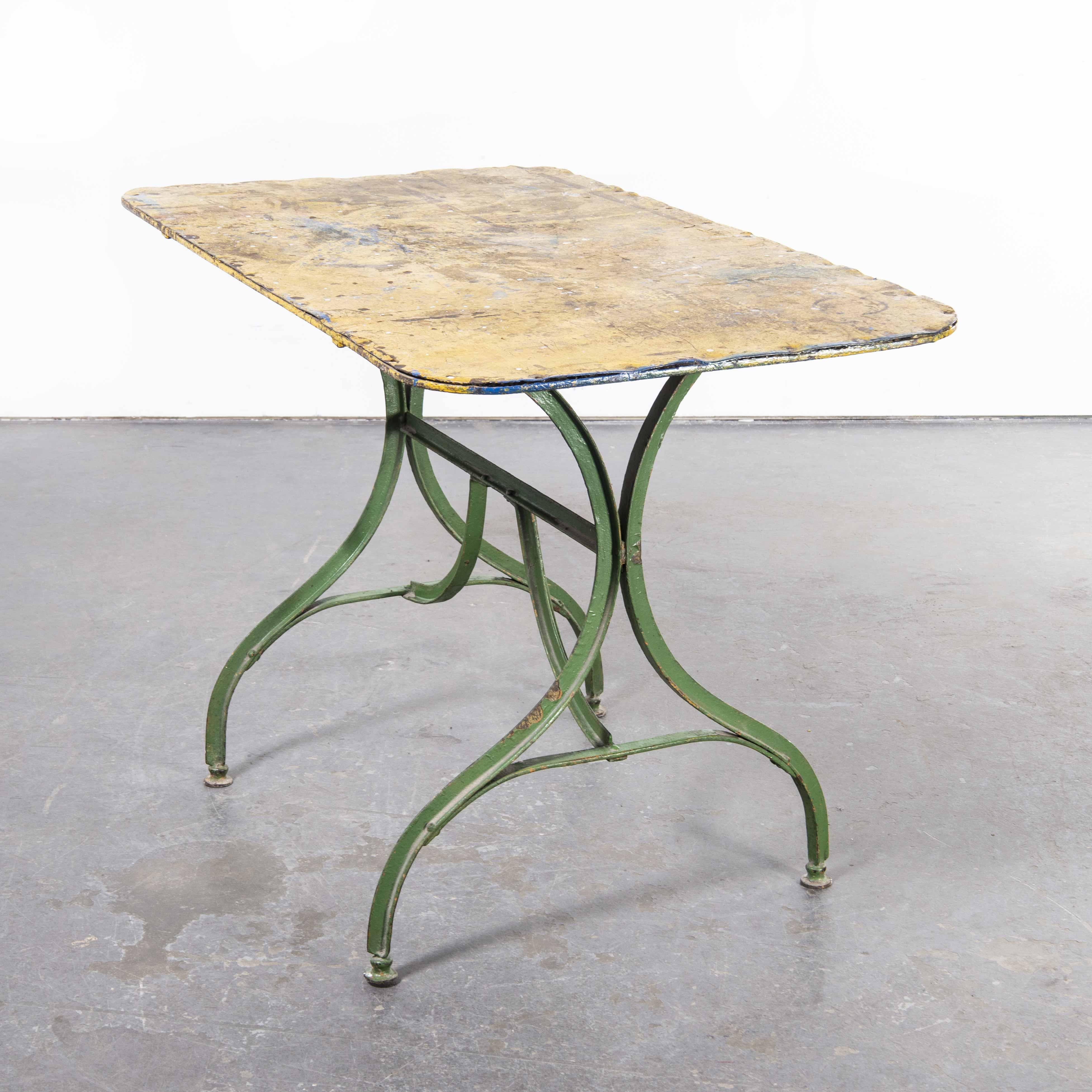 1950'S French Rectangular Forged Metal Dining Table In Good Condition For Sale In Hook, Hampshire