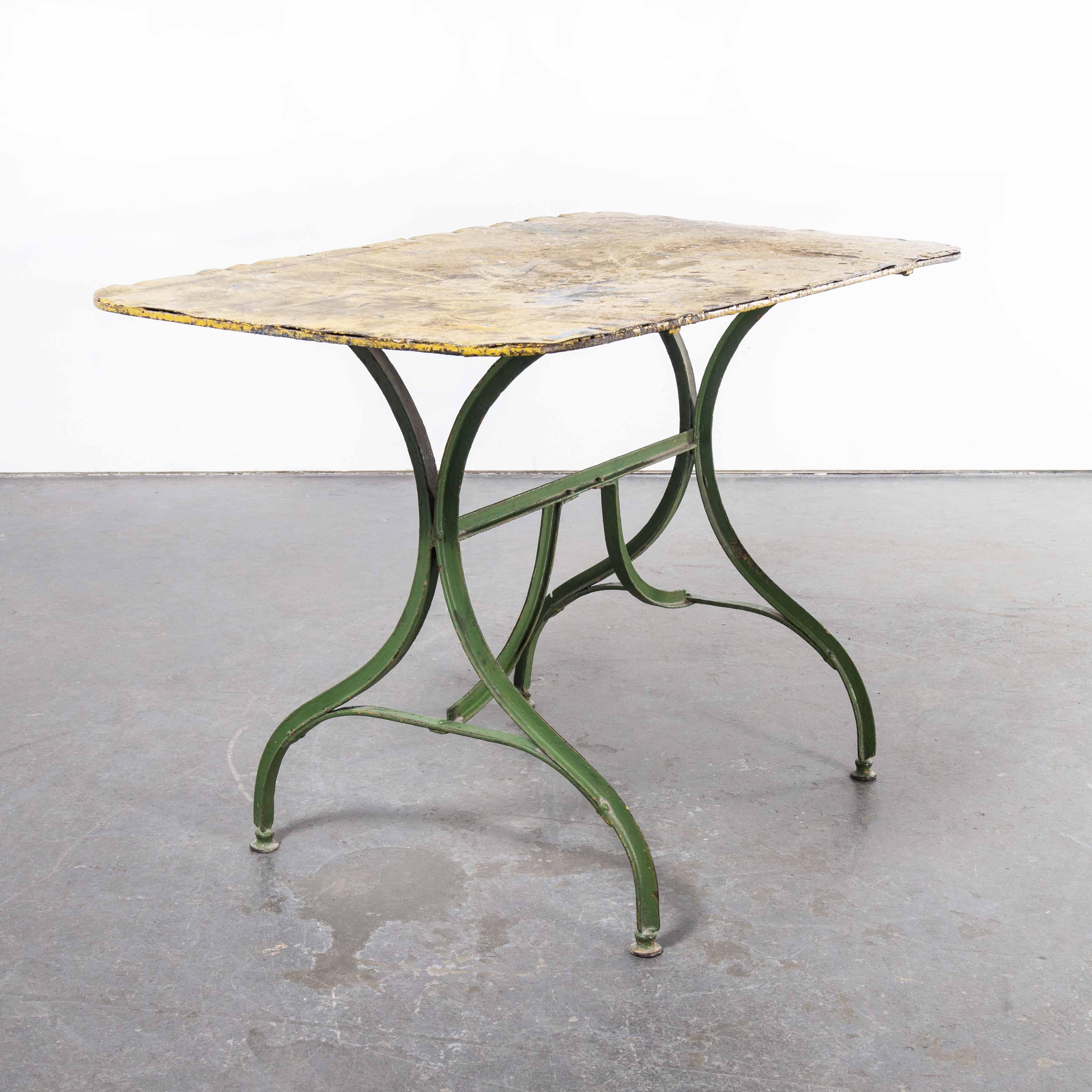 Sheet Metal 1950'S French Rectangular Forged Metal Dining Table For Sale