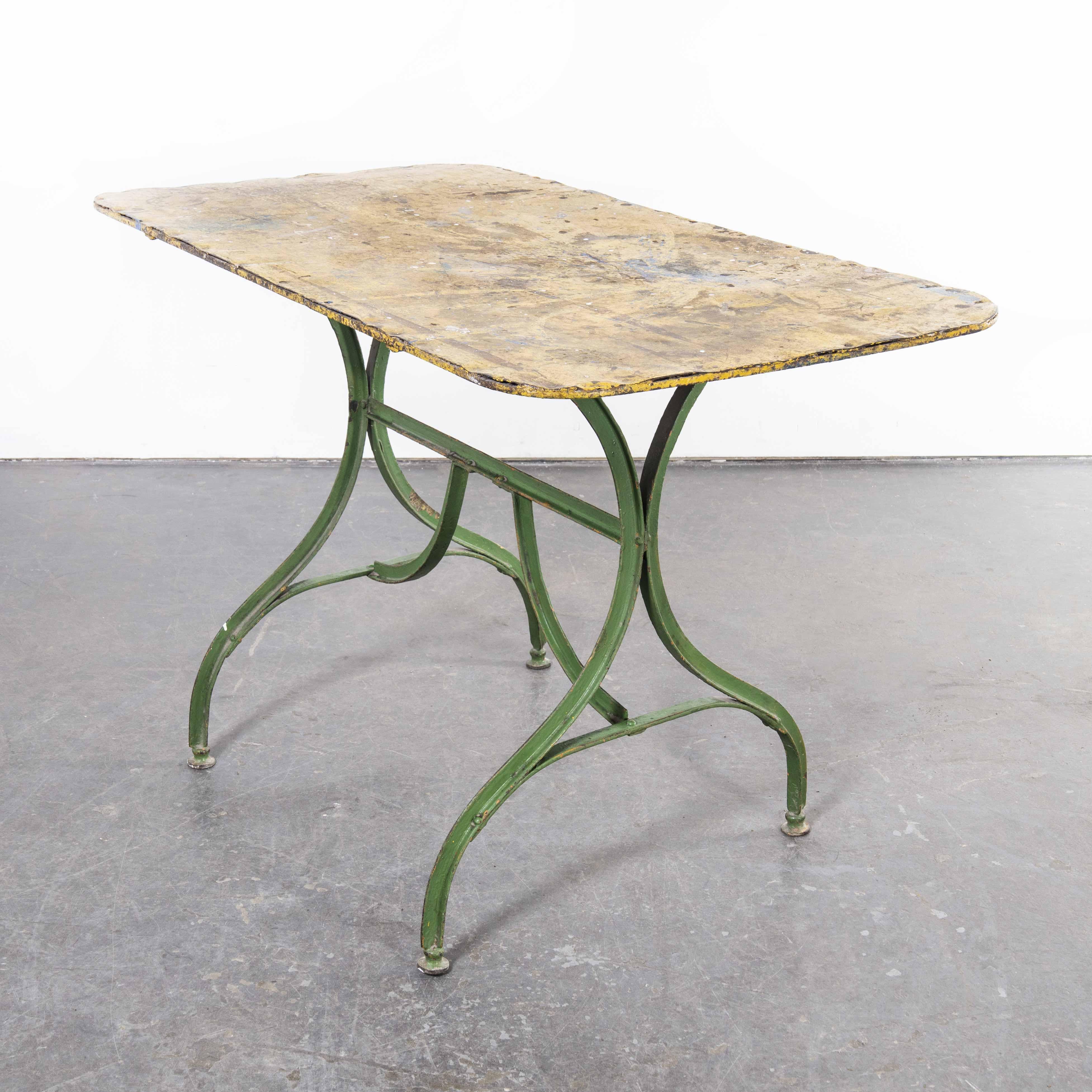 1950'S French Rectangular Forged Metal Dining Table For Sale 2