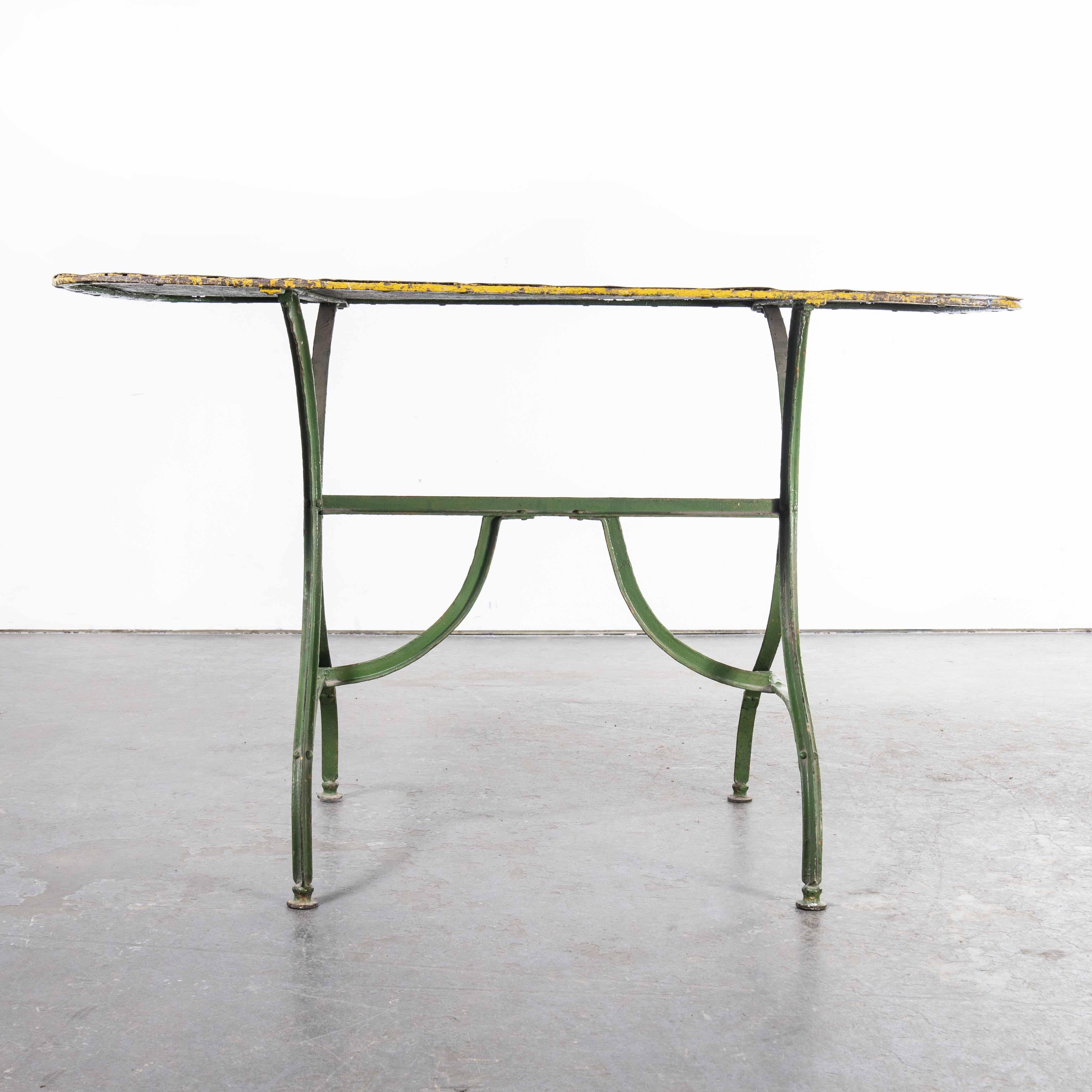 1950'S French Rectangular Forged Metal Dining Table For Sale 4