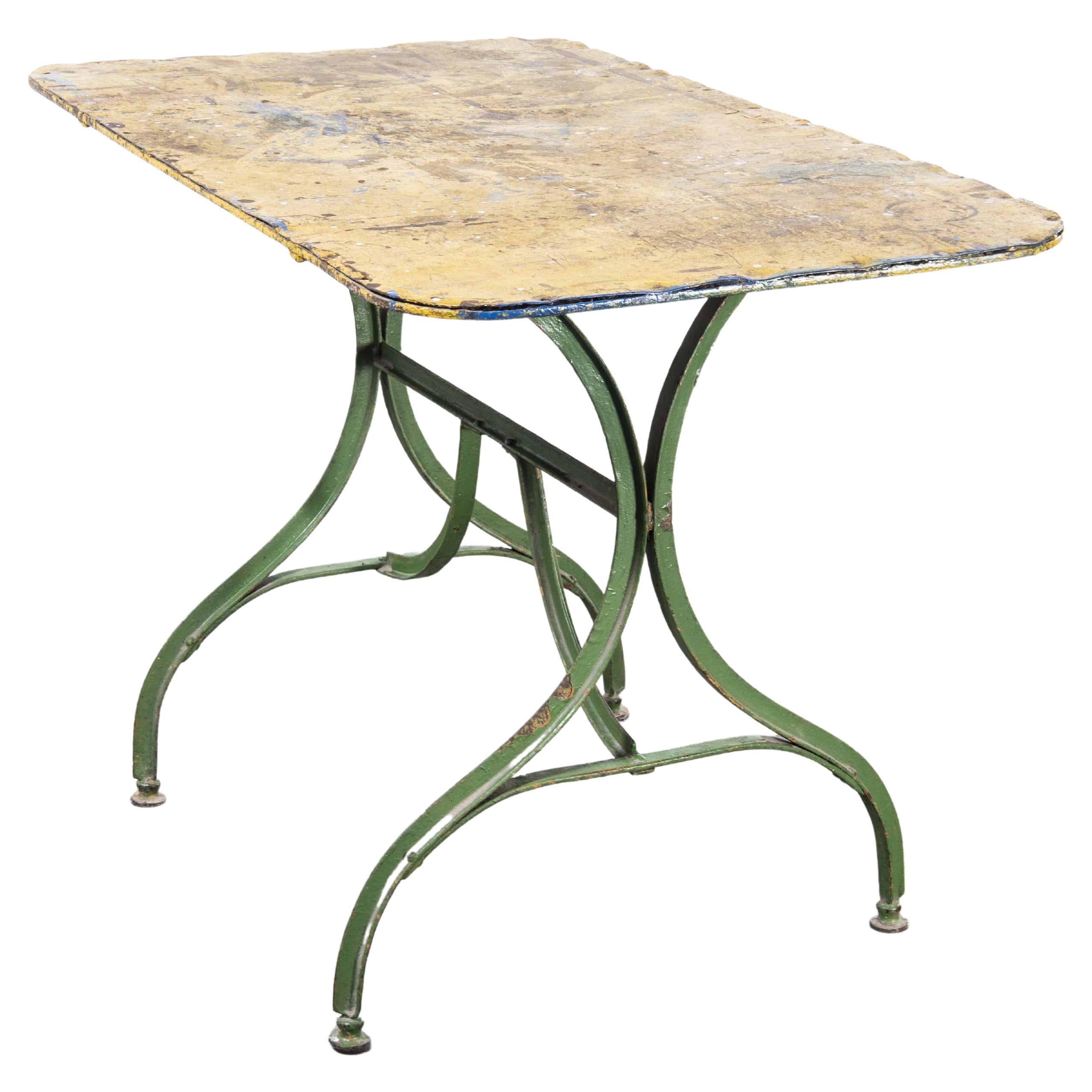 1950'S French Rectangular Forged Metal Dining Table For Sale