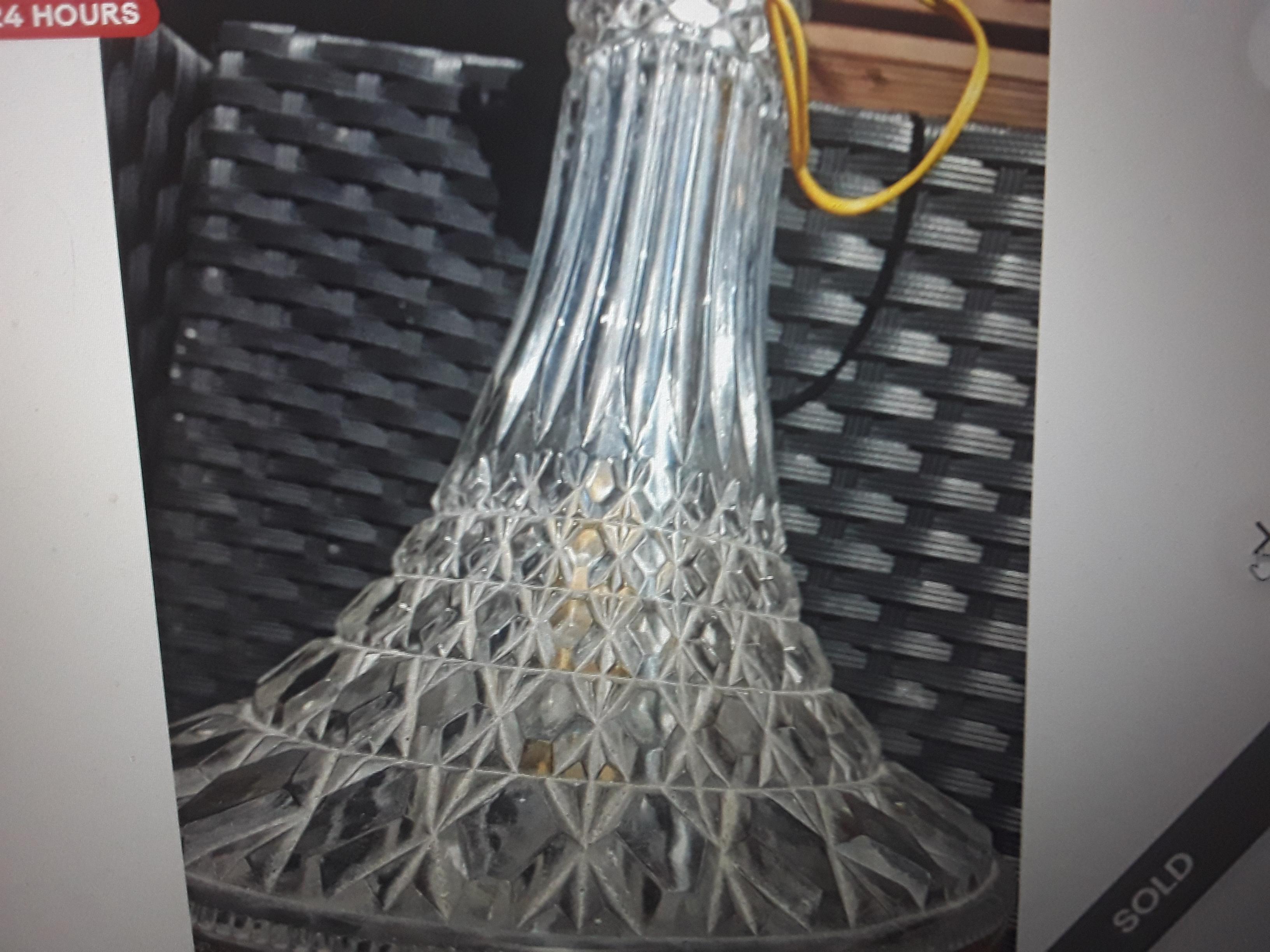 Colgante / Lámpara de Cristal de la Regencia Francesa de 1950 
