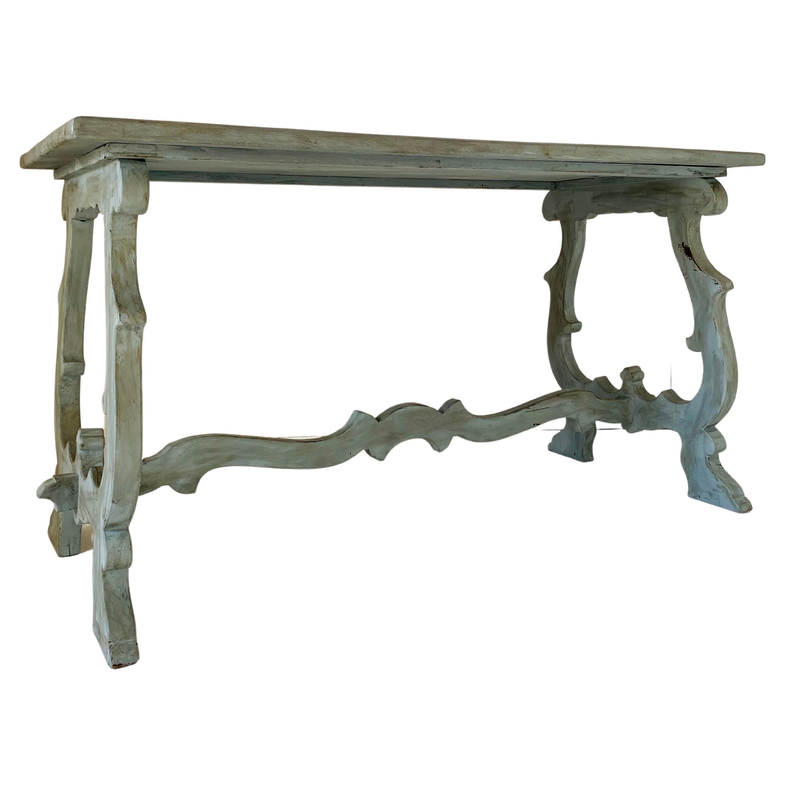 Rustic wood Table in provencal style, France 1970
