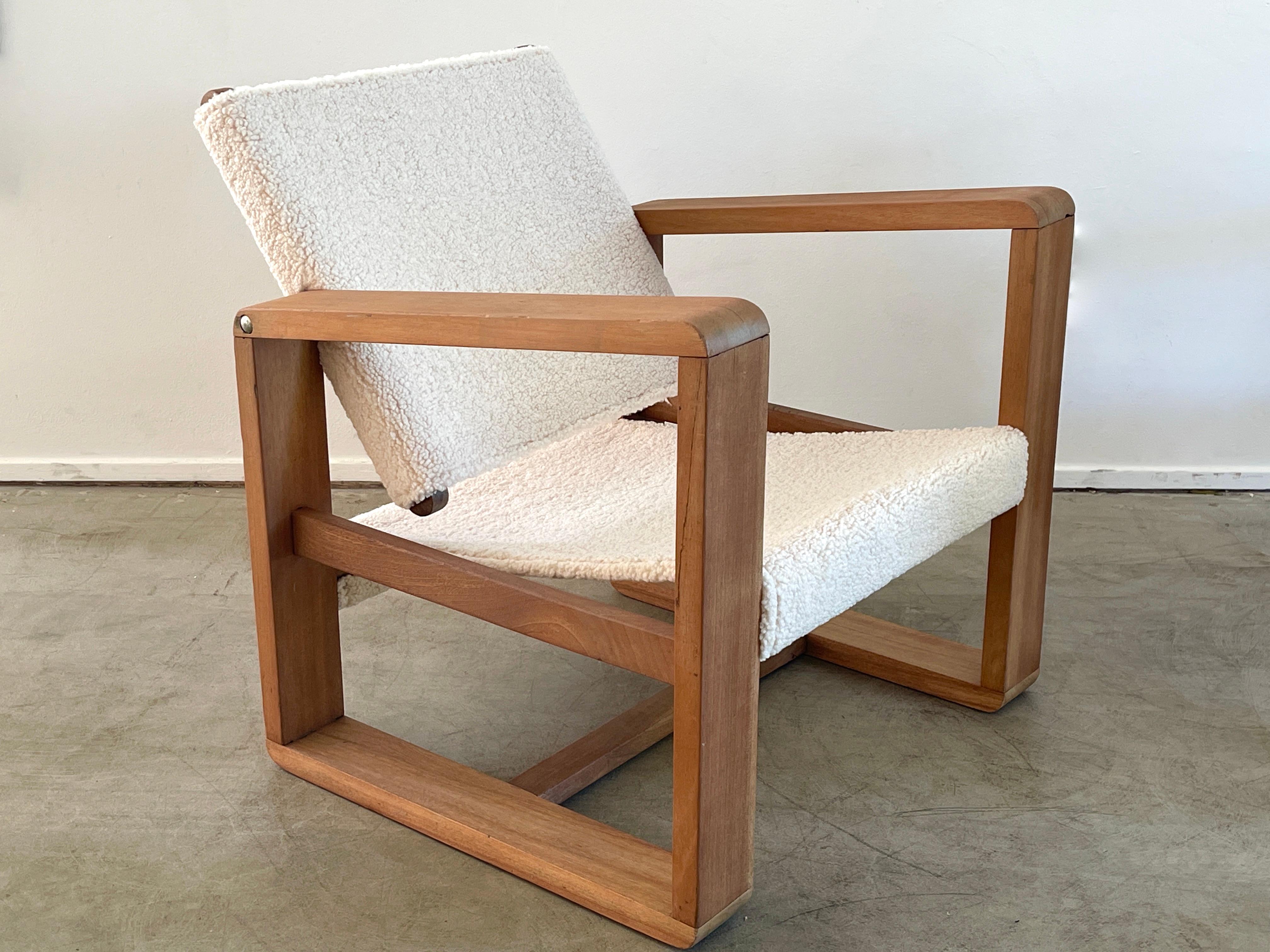 1950's French Sheepskin Chairs 4