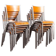 Vintage 1950s French Silver Mullca Dining Chairs, Set of Twelve, Other Quantities Ava
