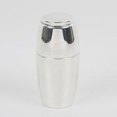 1950s French Silver Plate Miniature Shaker Cocktail Picks Set