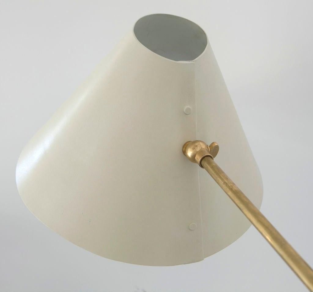 Mid-Century Modern 1950s French Single Arm Wall Lamp by Jean Boris Lacroix