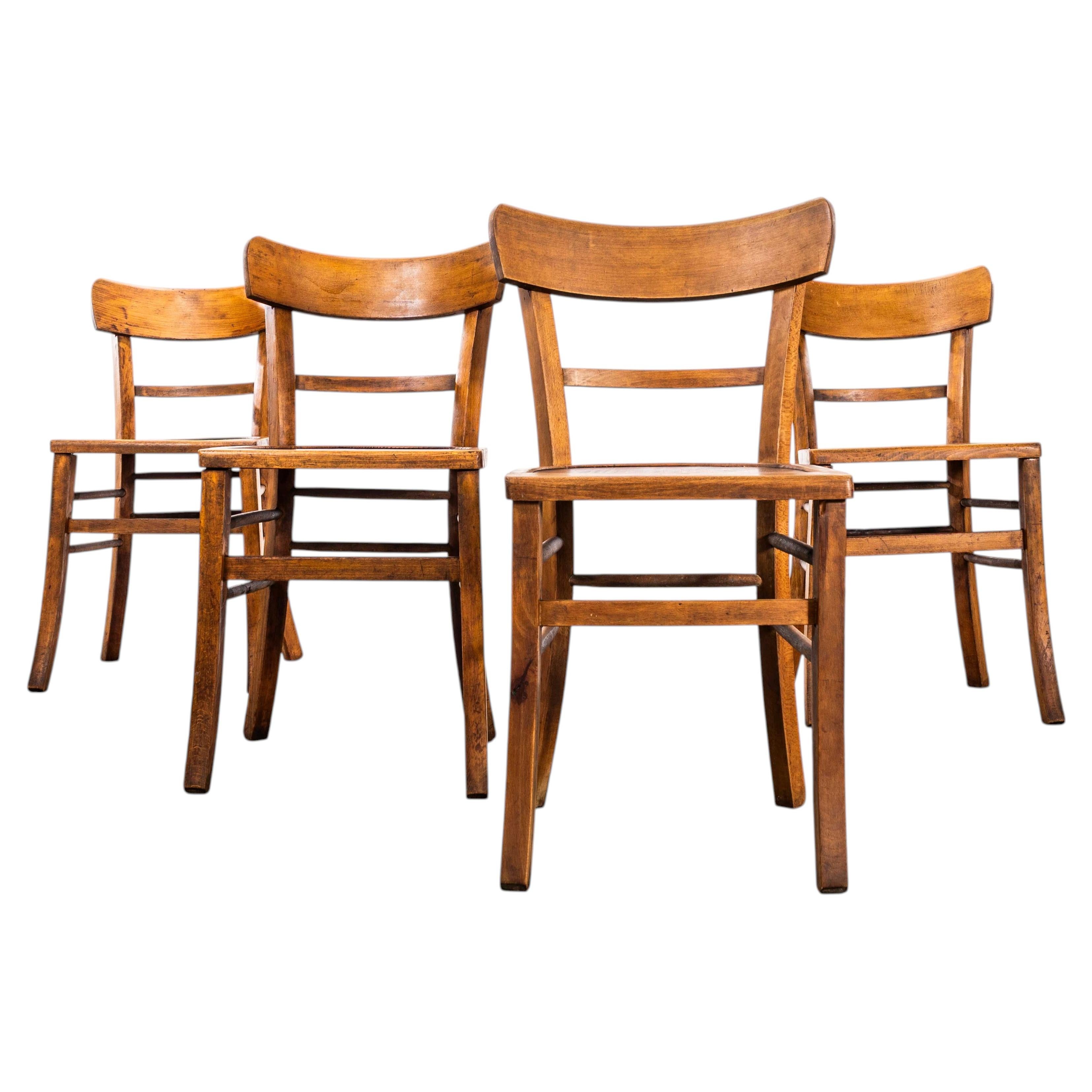 1950’s French Single Bar Back Farmhouse Dining Chairs
