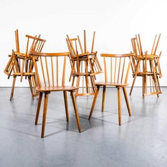 1950's French Slim Bar Stick Back Dining Chairs - Large Quantity Available