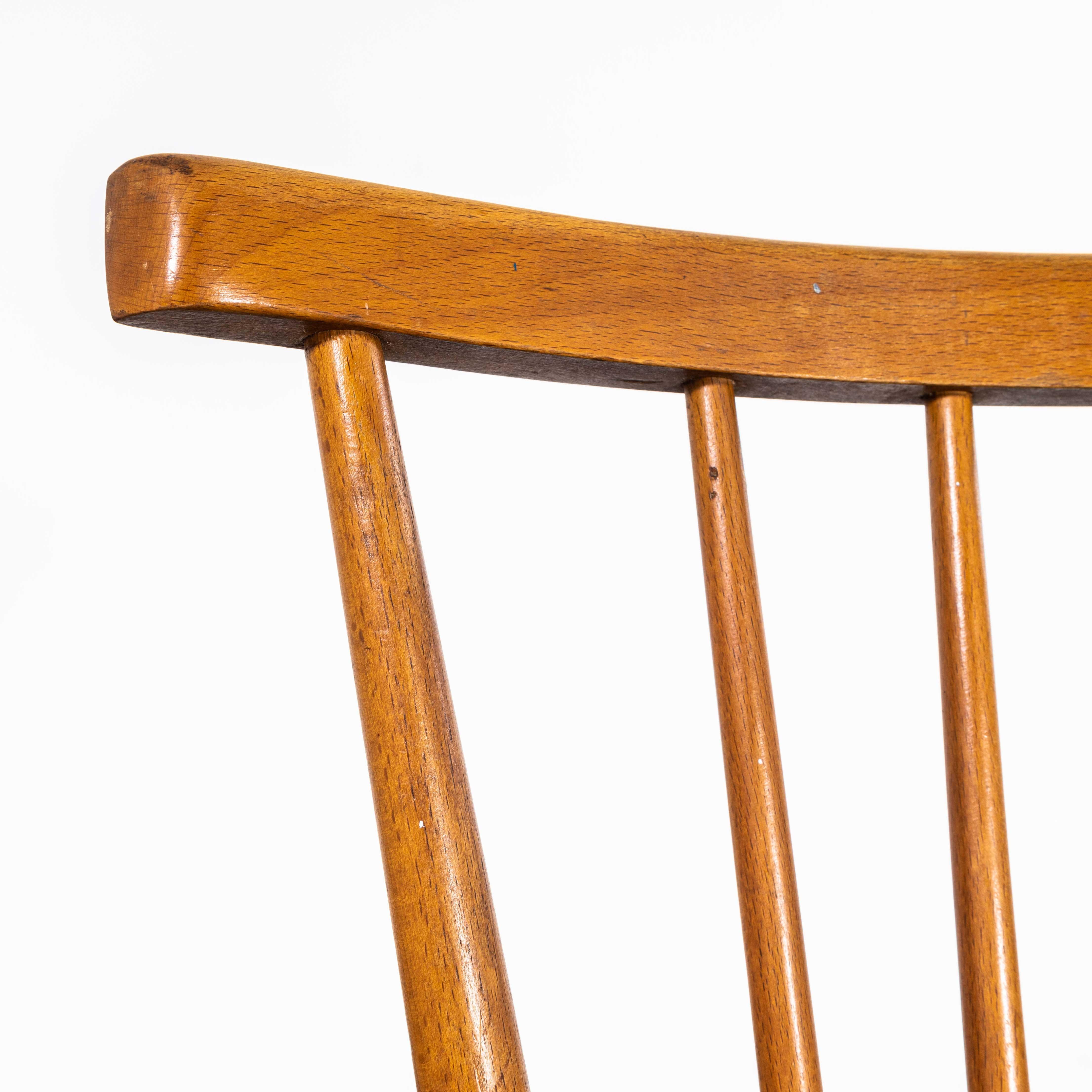 1950's French Slim Bar Stick Back Dining Chairs - Large Quantity Available 2
