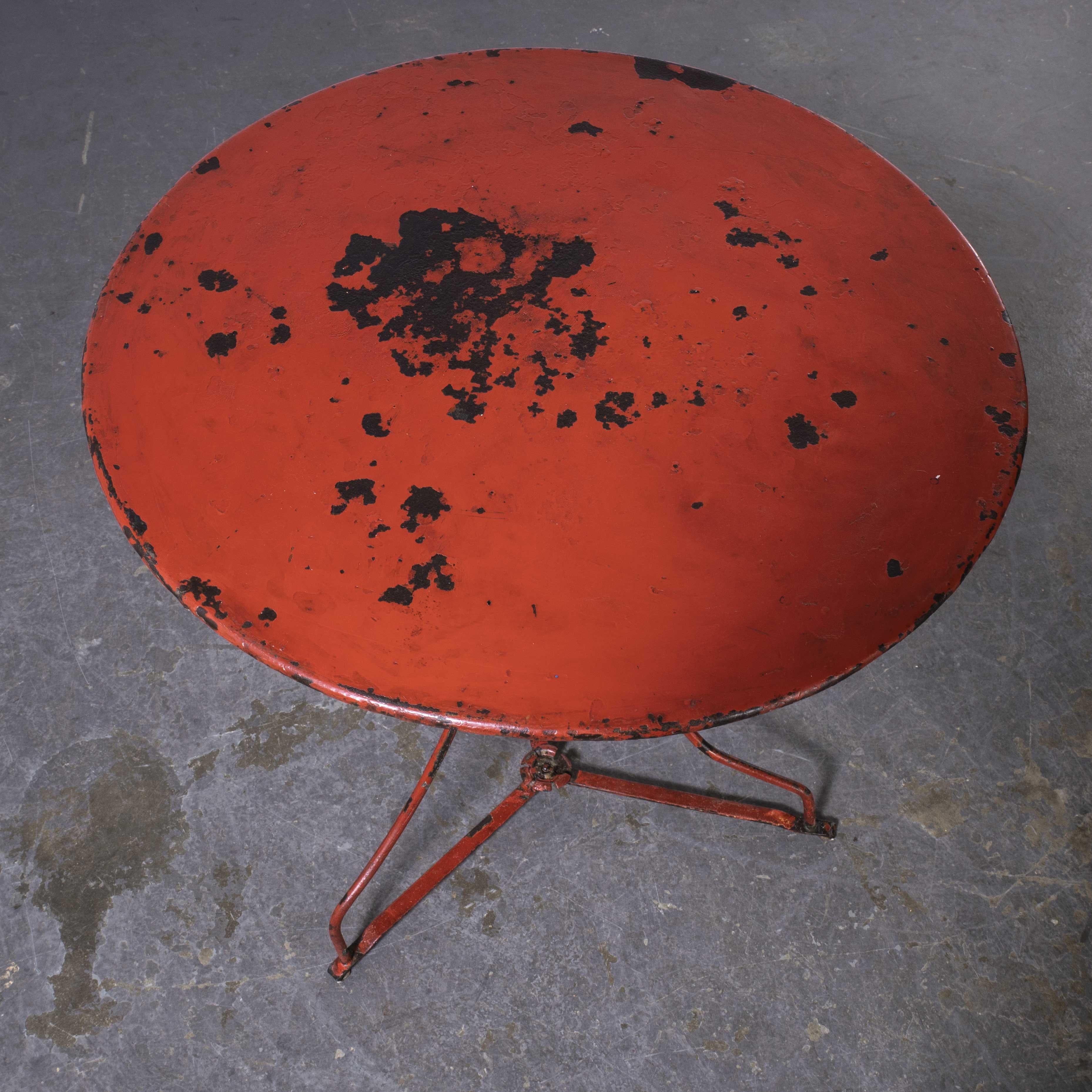 Mid-20th Century 1950's French Small Round Gueridon Table '1353' For Sale
