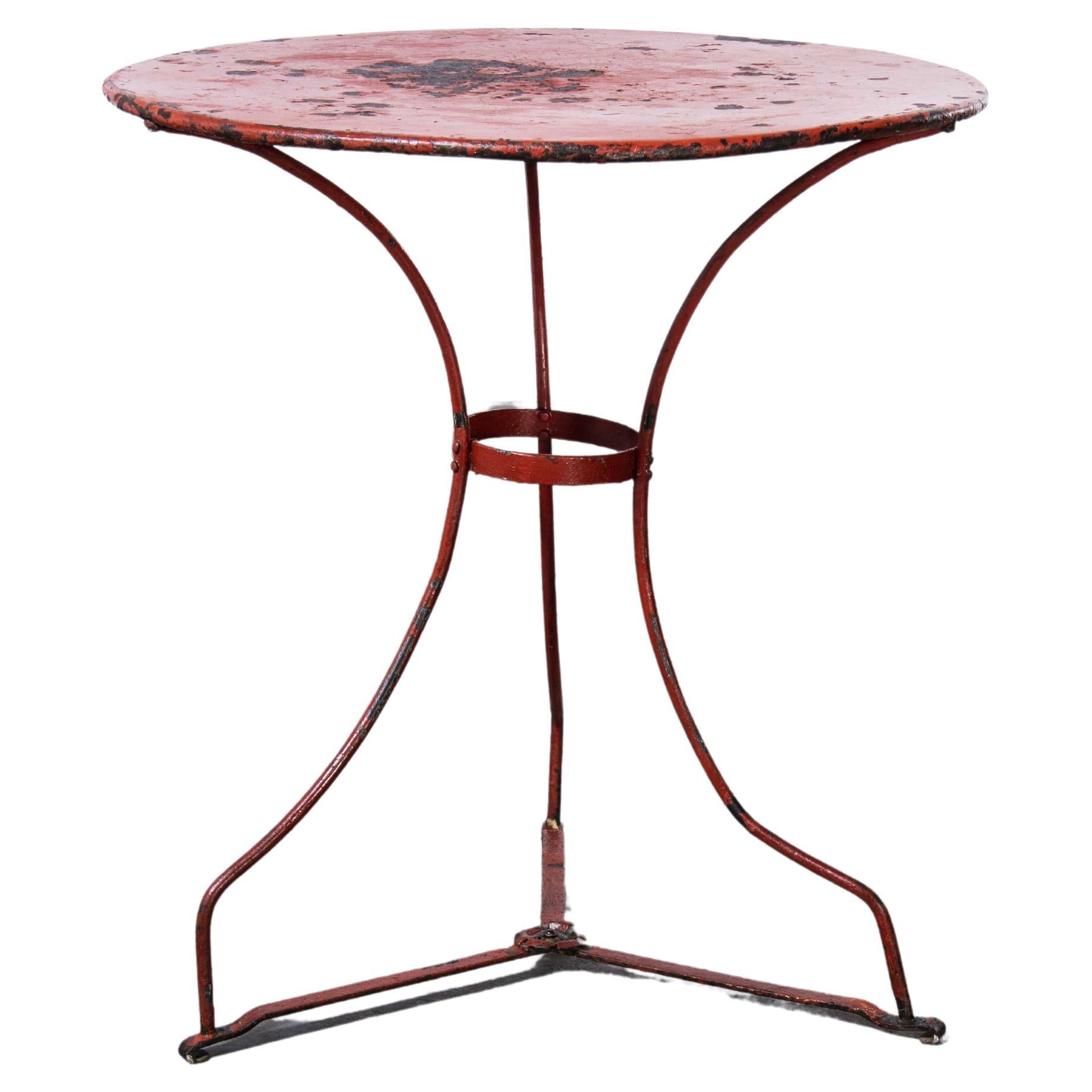 1950's French Small Round Gueridon Table '1353' For Sale