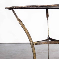 1950's French Small Round Metal Gueridon Table 'Model 1348'