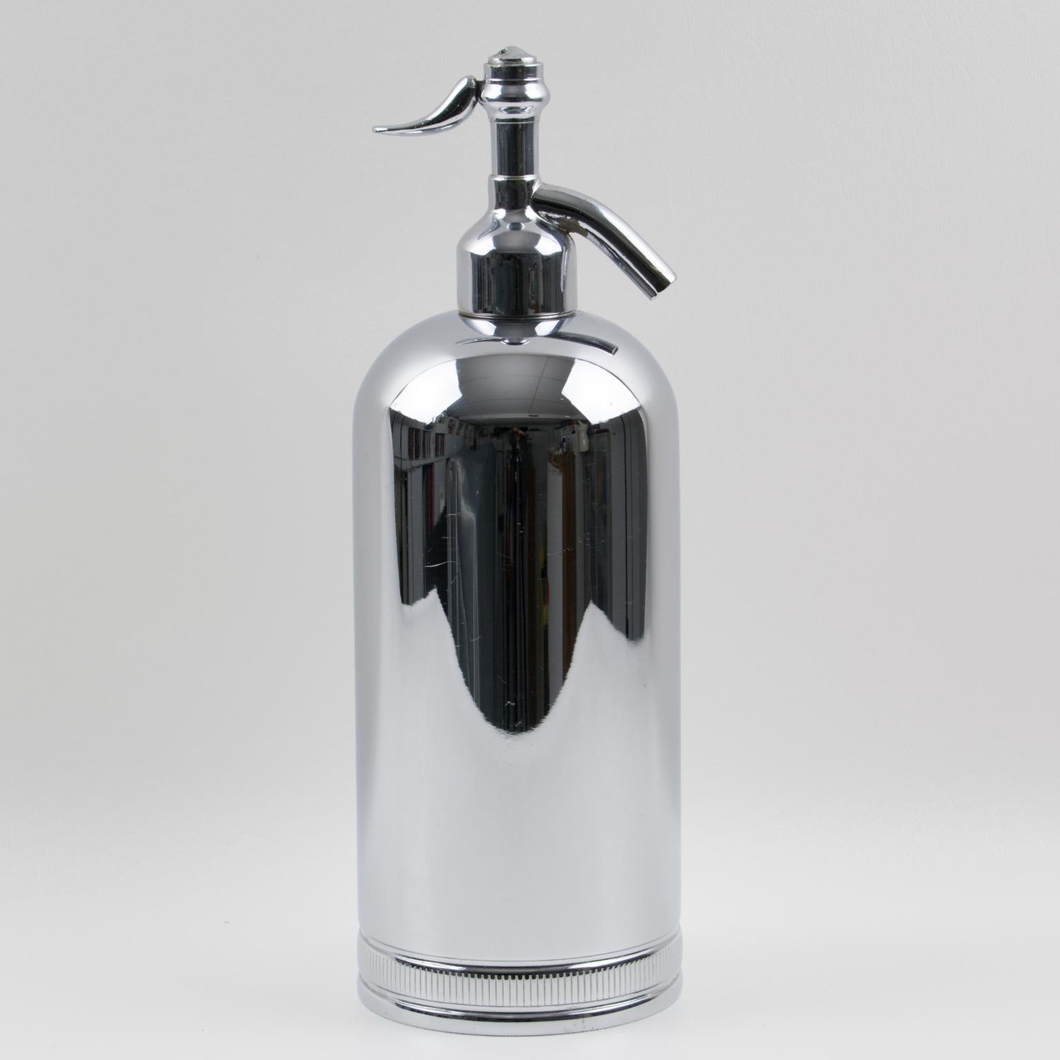 Mid-20th Century 1950s French Soda Siphon Seltzer Water Bottle