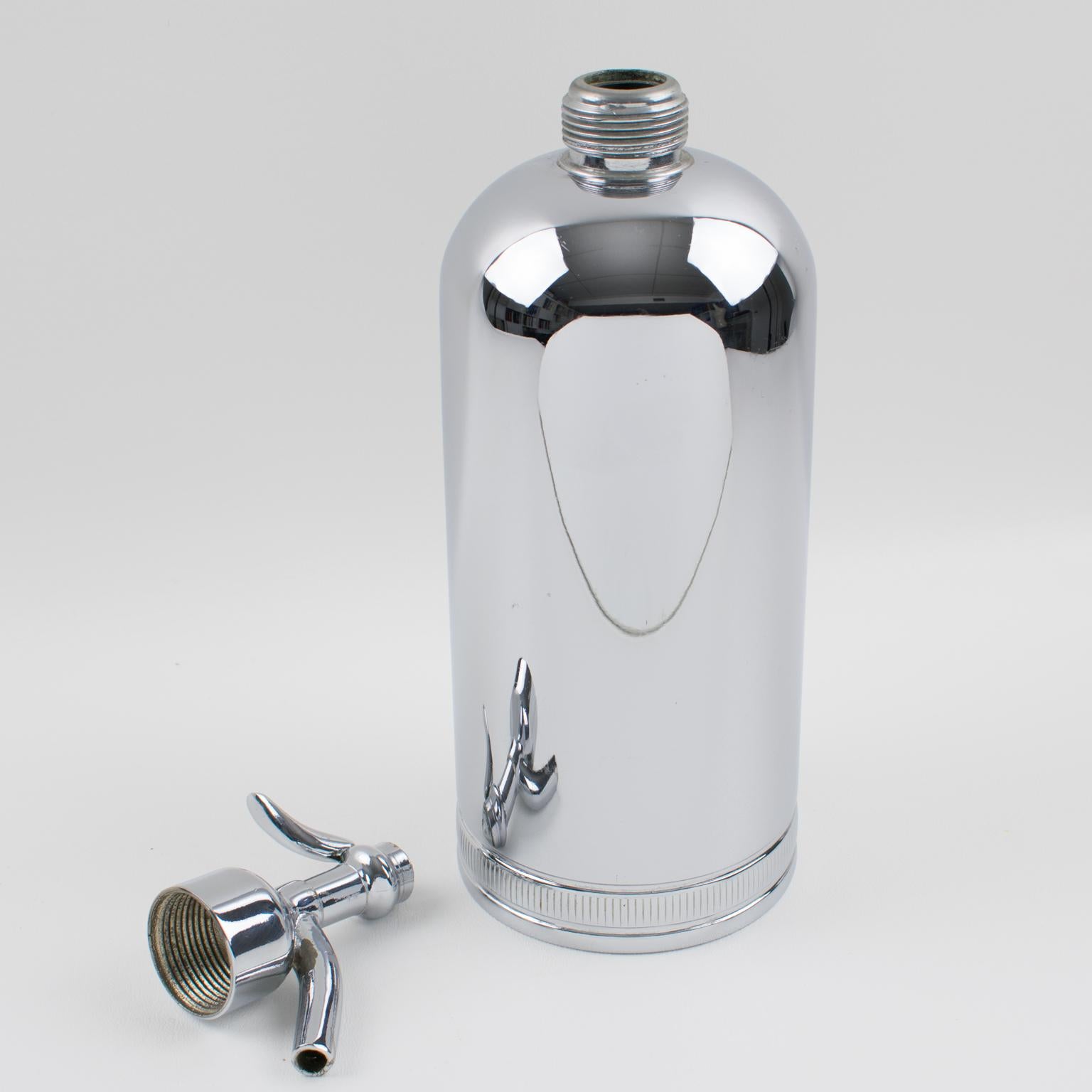 1950s French Soda Siphon Seltzer Water Bottle 1