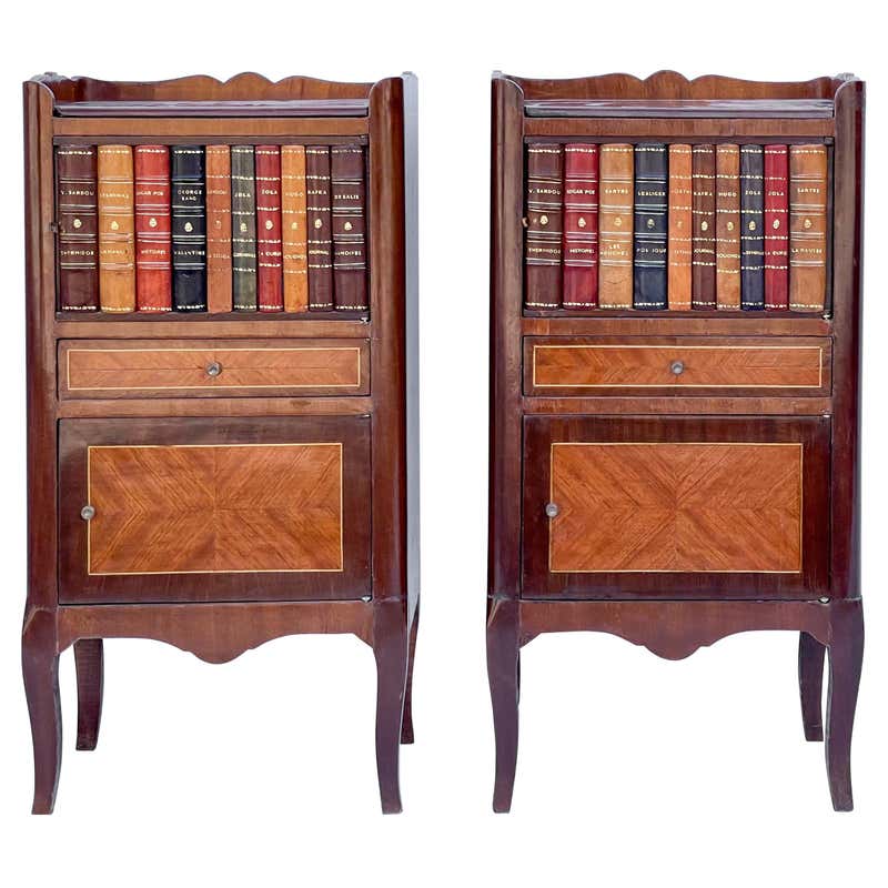 Mahogany Inlaid Revolving Book Table For Sale at 1stDibs | rotating ...