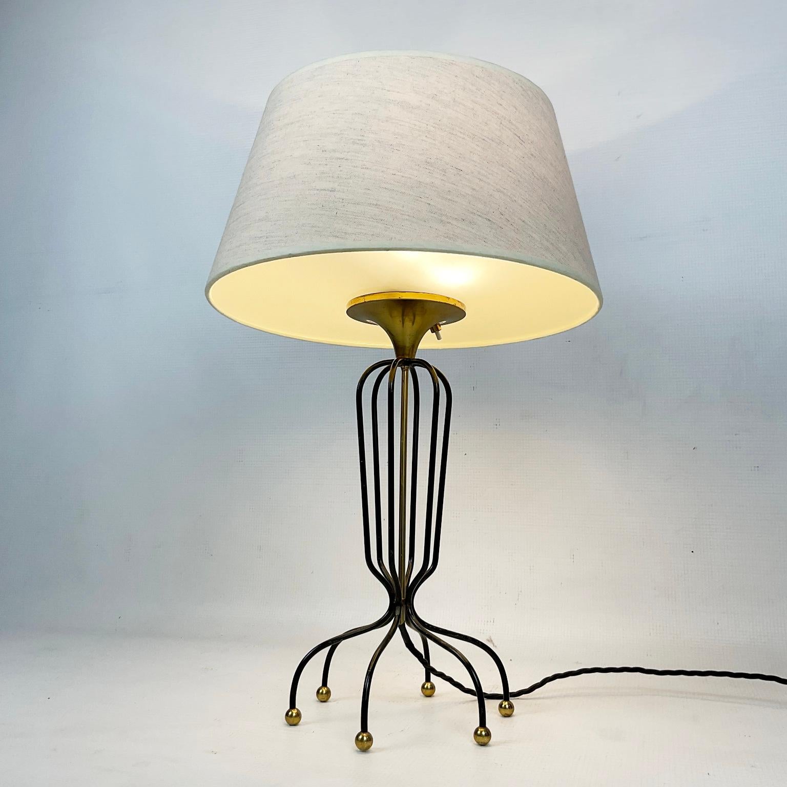 1950s French Table Lamp Edited by Maison Arlus  4