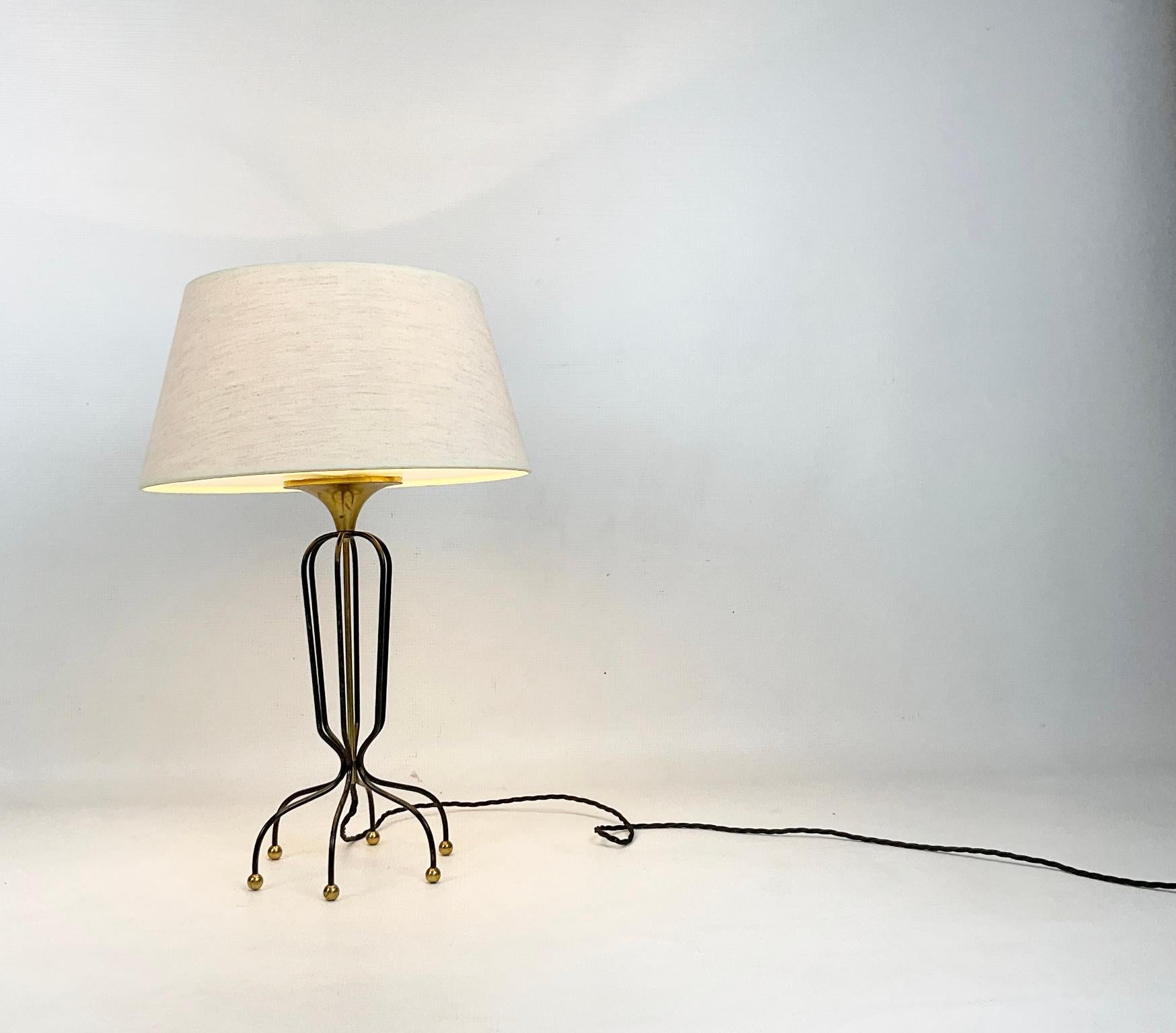 1950s French Table Lamp Edited by Maison Arlus  In Good Condition In London, GB