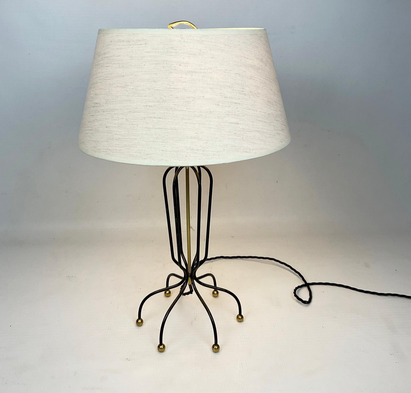 1950s French Table Lamp Edited by Maison Arlus  1