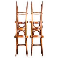1950
s French Tall Bentwood Bar Chairs - Set Of Four