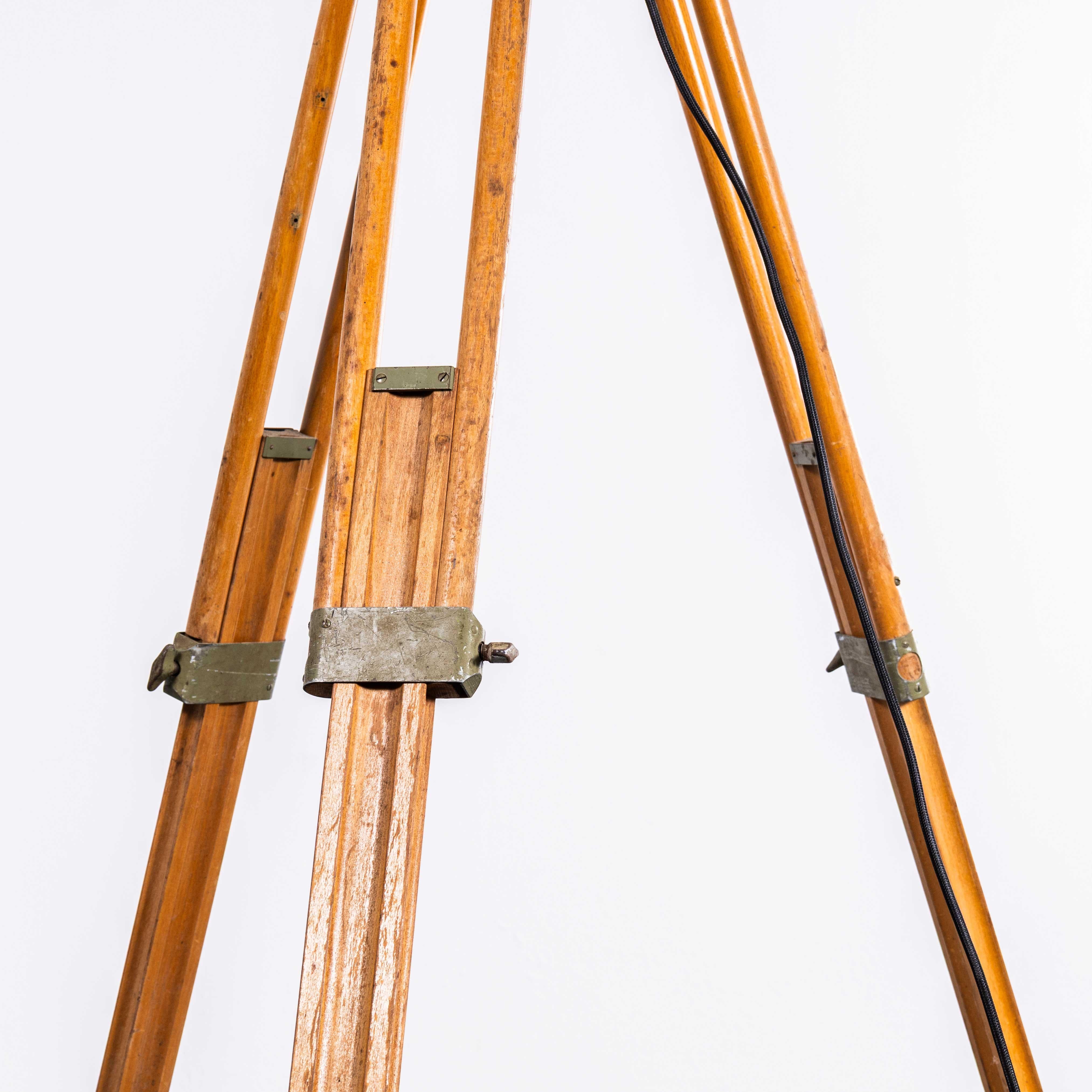1950's French Theatre Spot Lamp On Tripod Stand In Good Condition In Hook, Hampshire