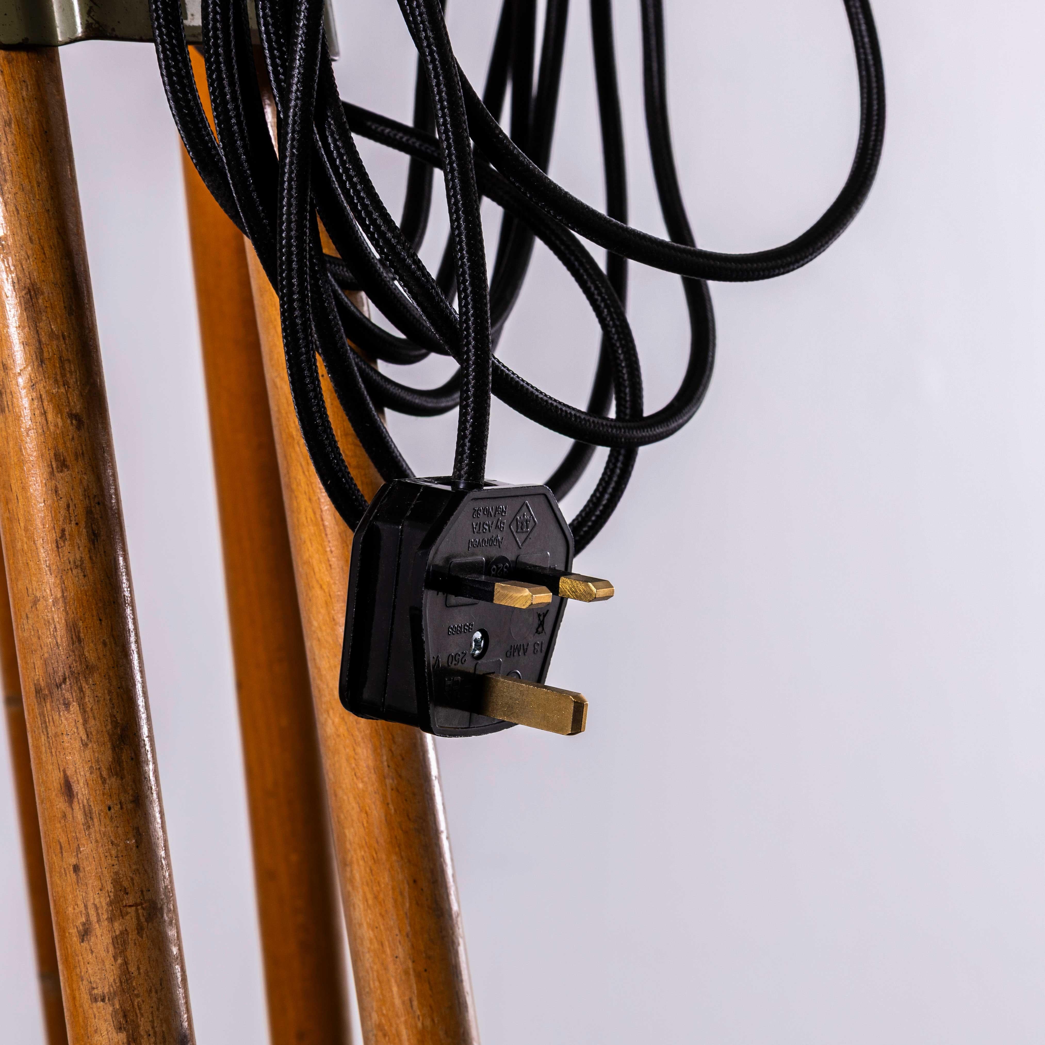 1950's French Theatre Spot Lamp On Tripod Stand 4