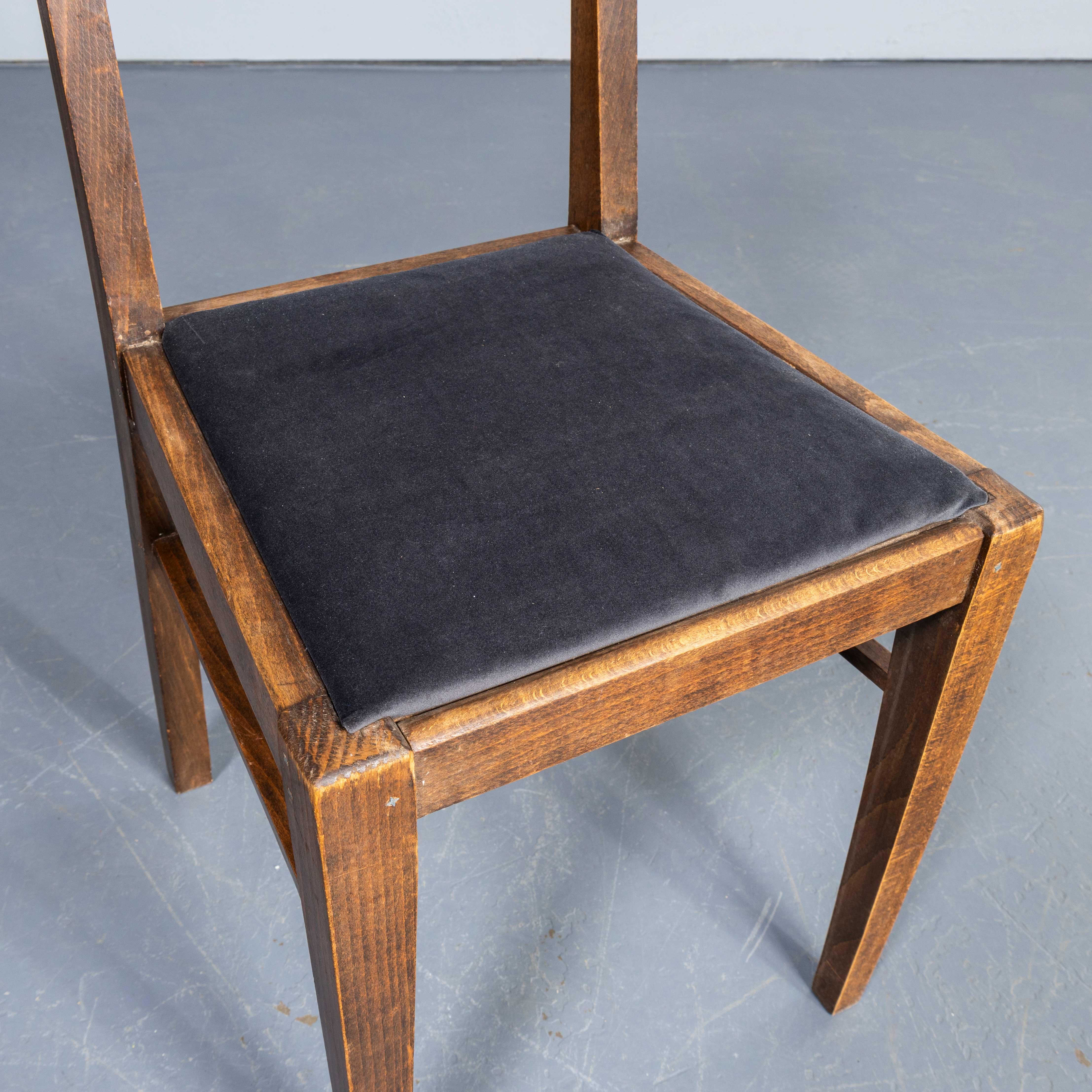 1950's French Upholstered Chairs By Vibo Vesoul - Good Quantities Available For Sale 6