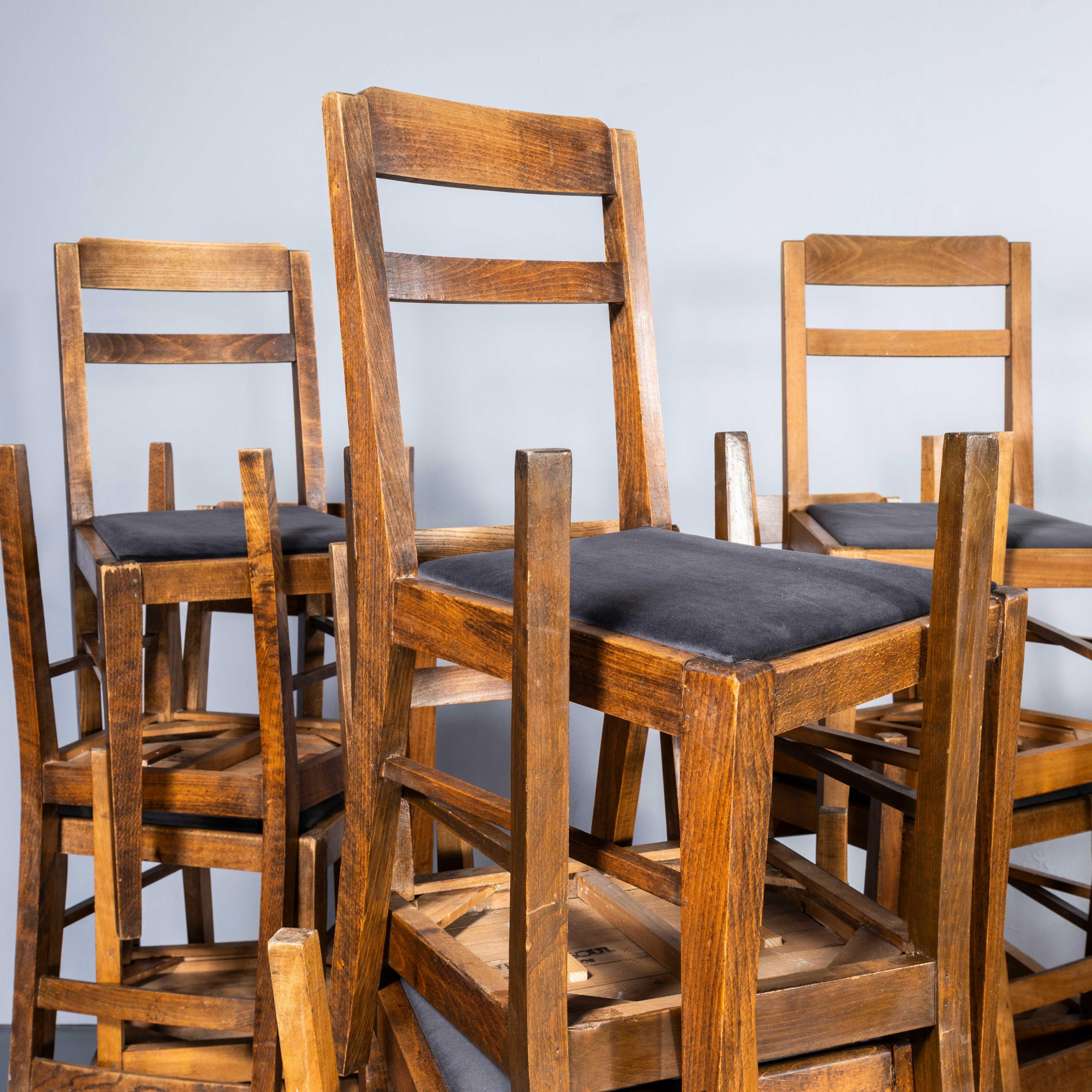 1950's French Upholstered Chairs By Vibo Vesoul - Good Quantities Available In Good Condition For Sale In Hook, Hampshire