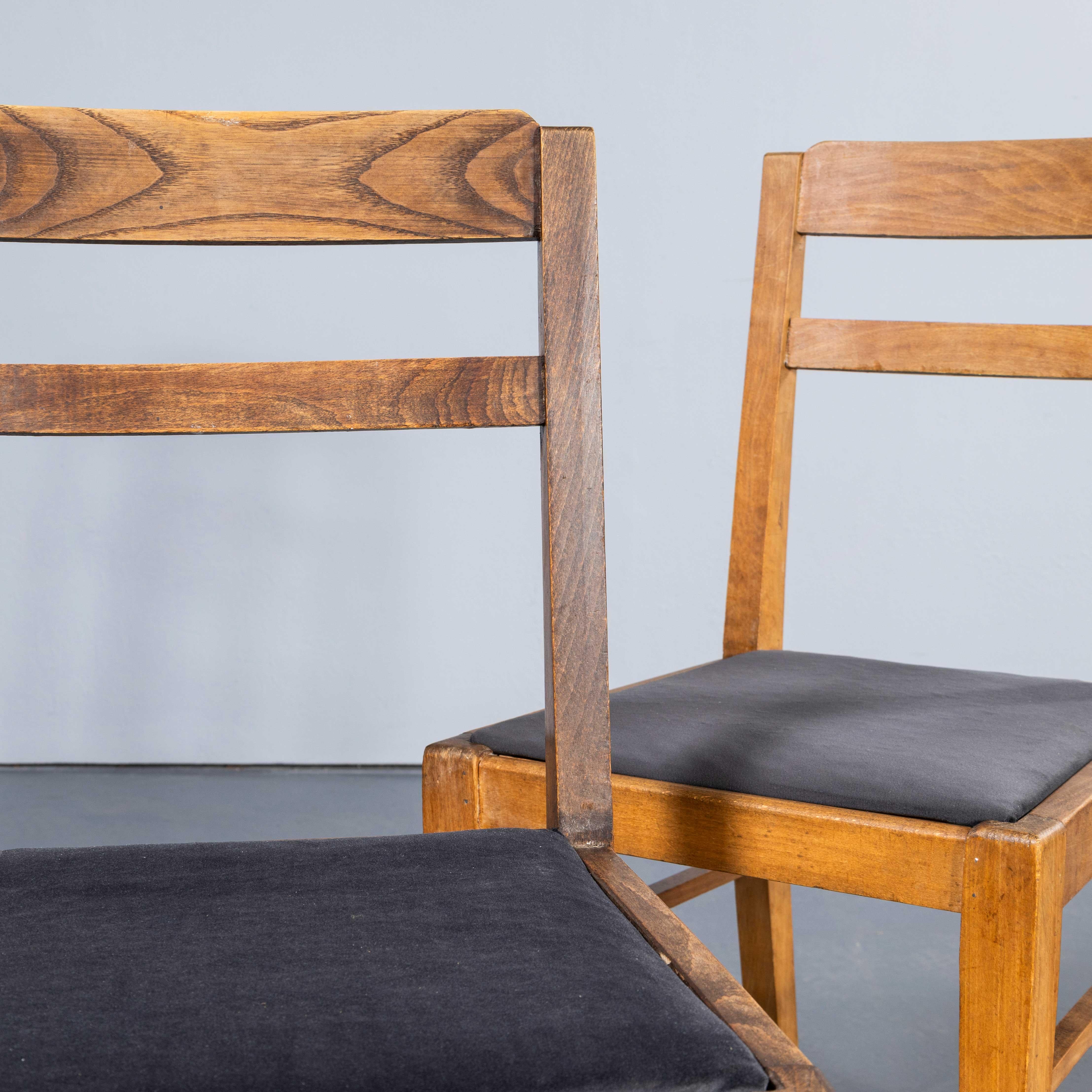 1950's French Upholstered Chairs By Vibo Vesoul - Good Quantities Available For Sale 2