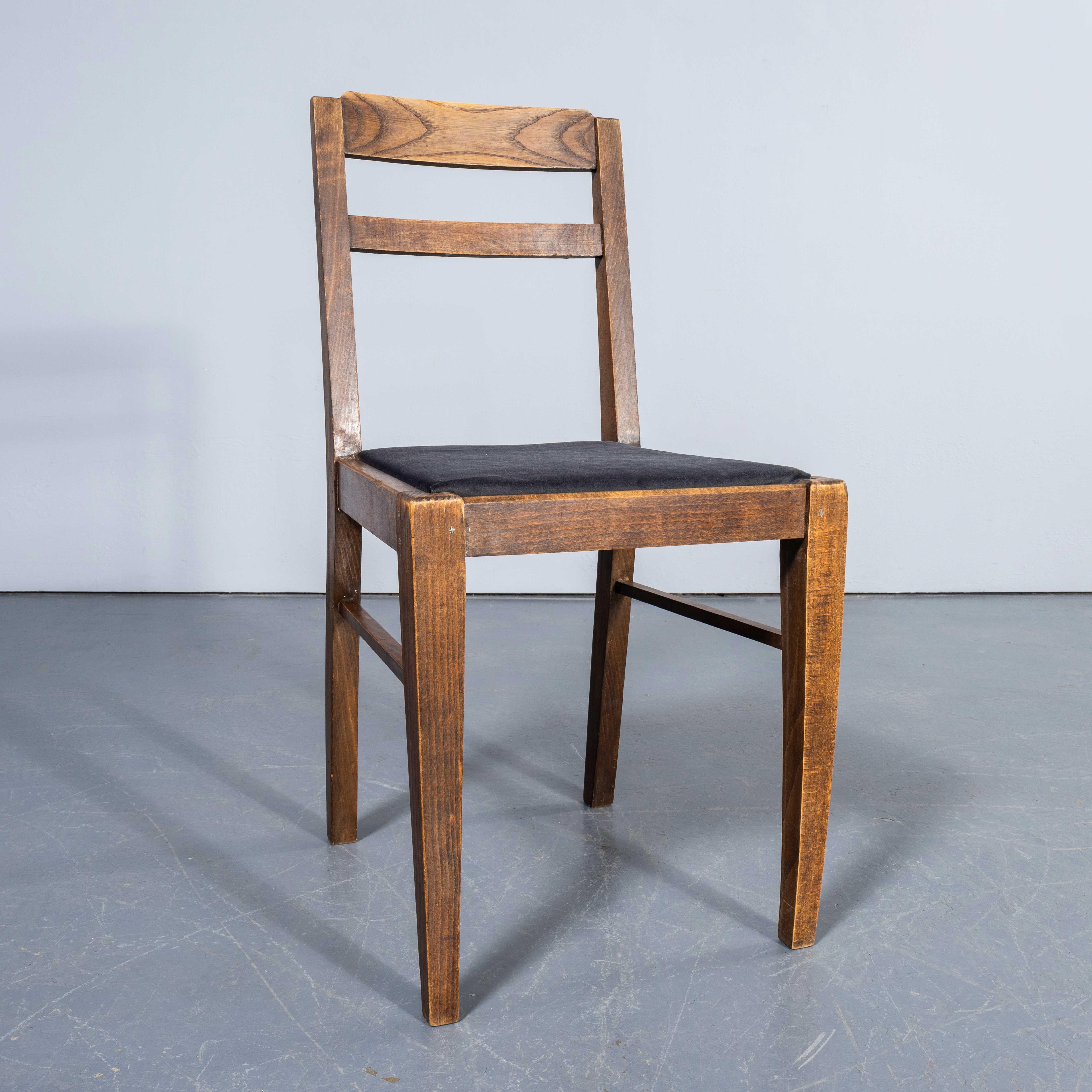 1950's French Upholstered Chairs By Vibo Vesoul - Good Quantities Available For Sale 3