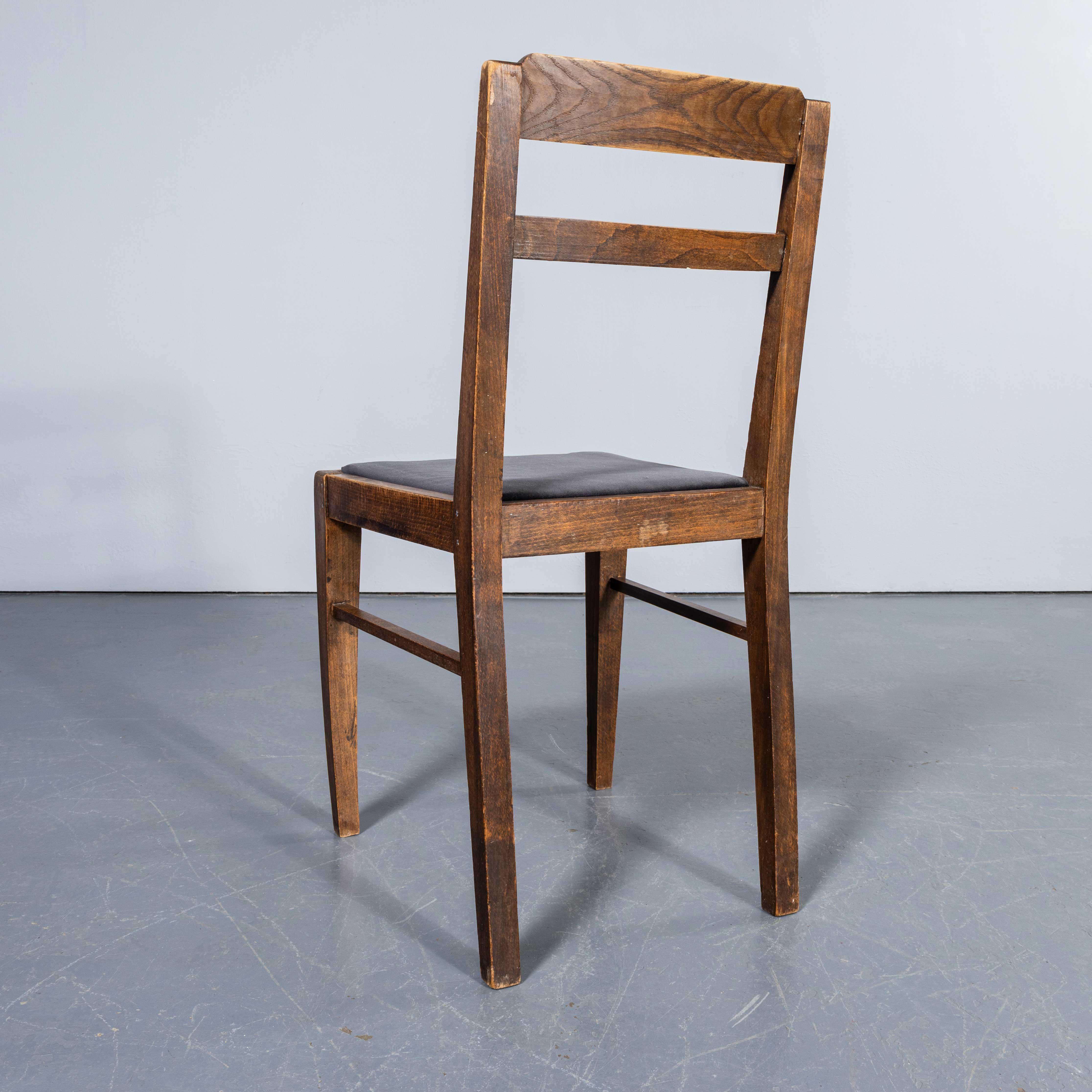 1950's French Upholstered Chairs By Vibo Vesoul - Good Quantities Available For Sale 4