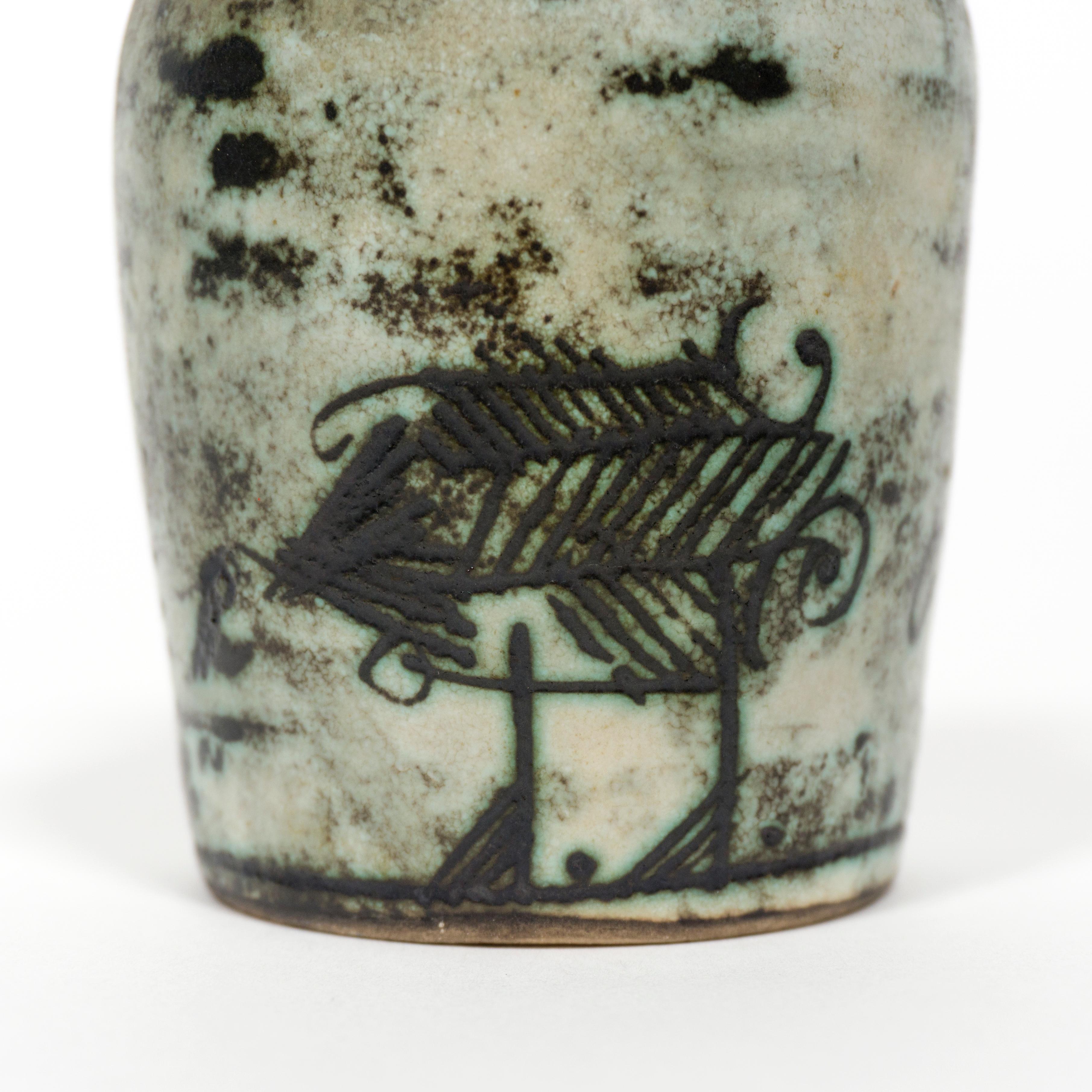 1950s French Vintage Ceramic Vase by Jacques Blin Mid-Century For Sale 6
