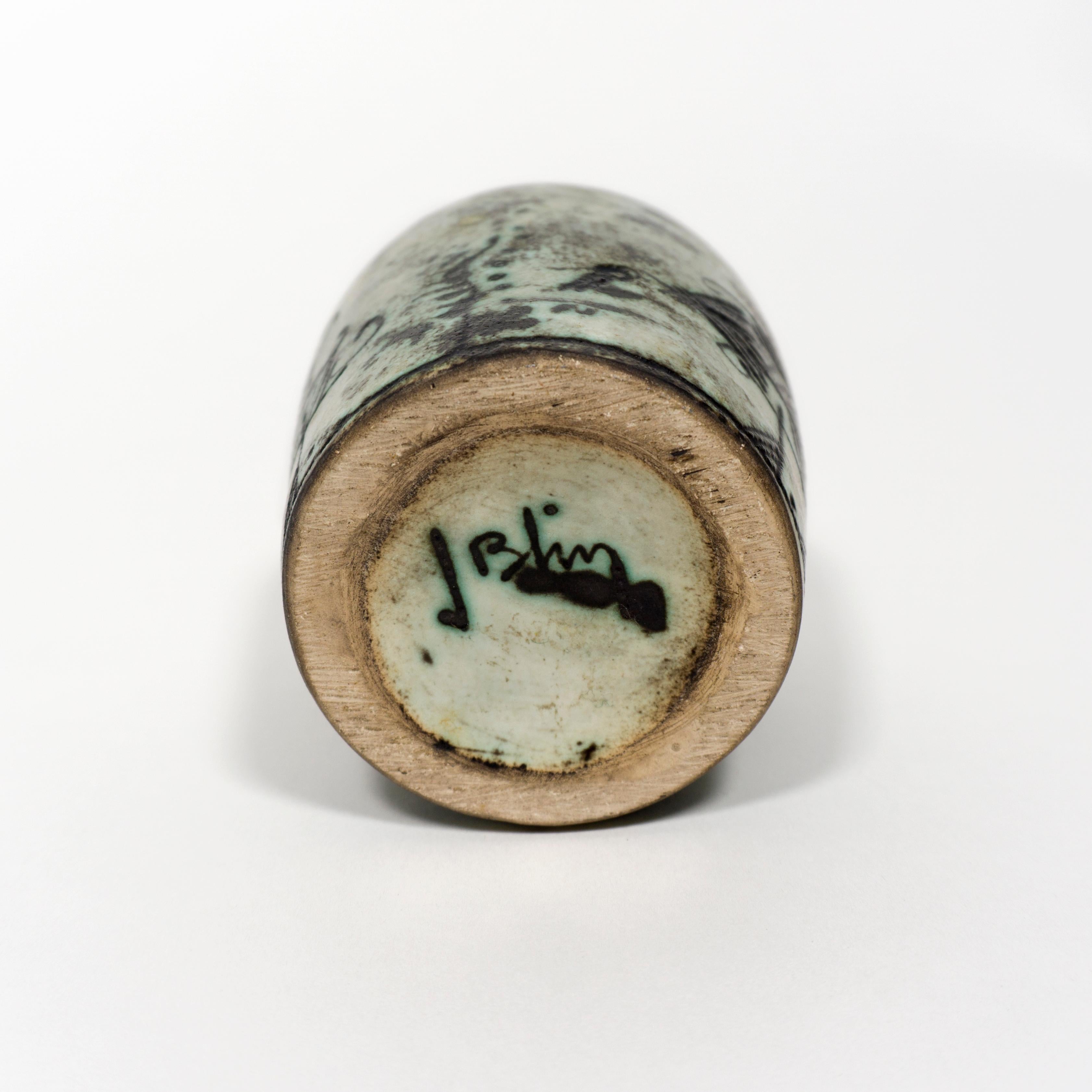 1950s French Vintage Ceramic Vase by Jacques Blin Mid-Century For Sale 8