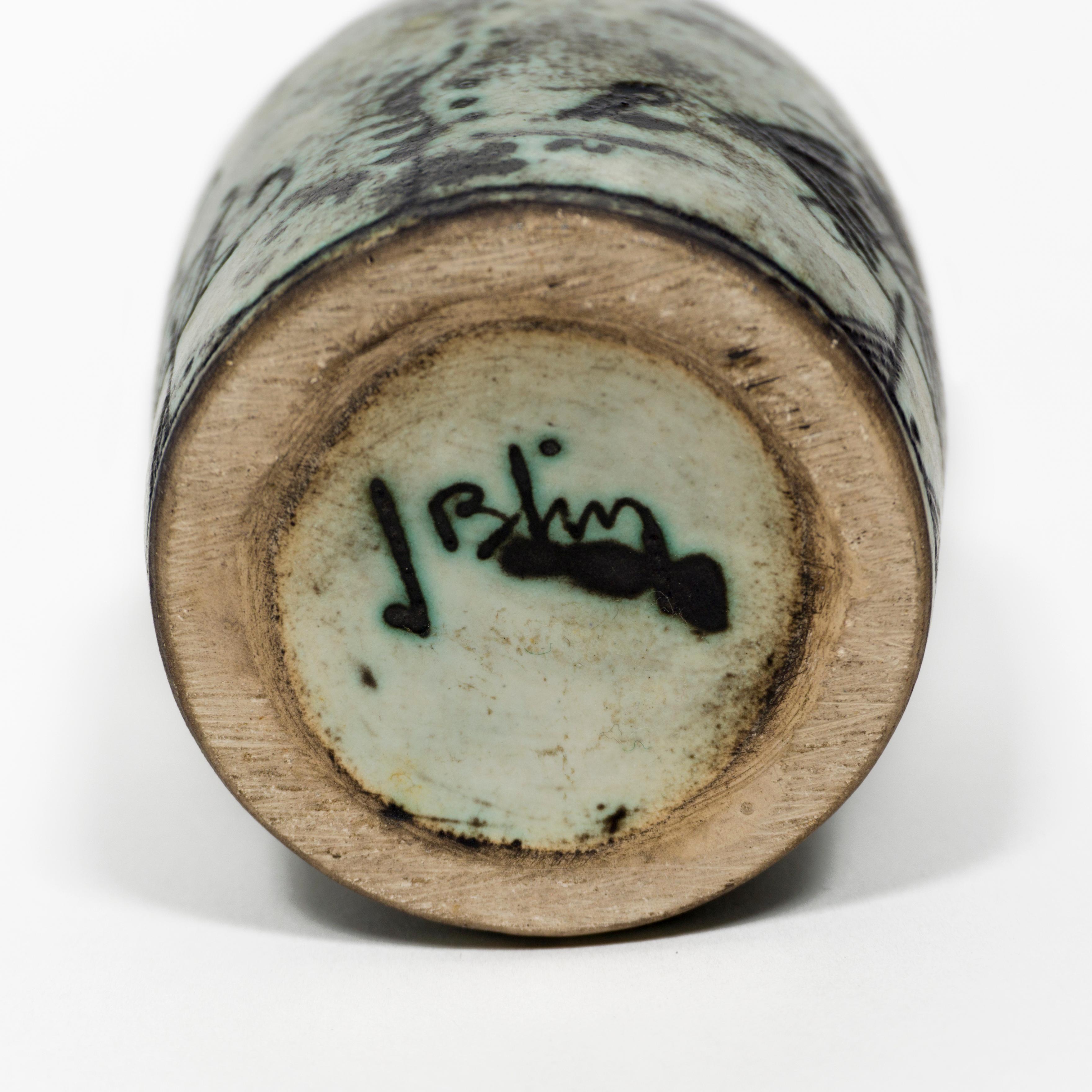 1950s French Vintage Ceramic Vase by Jacques Blin Mid-Century For Sale 9