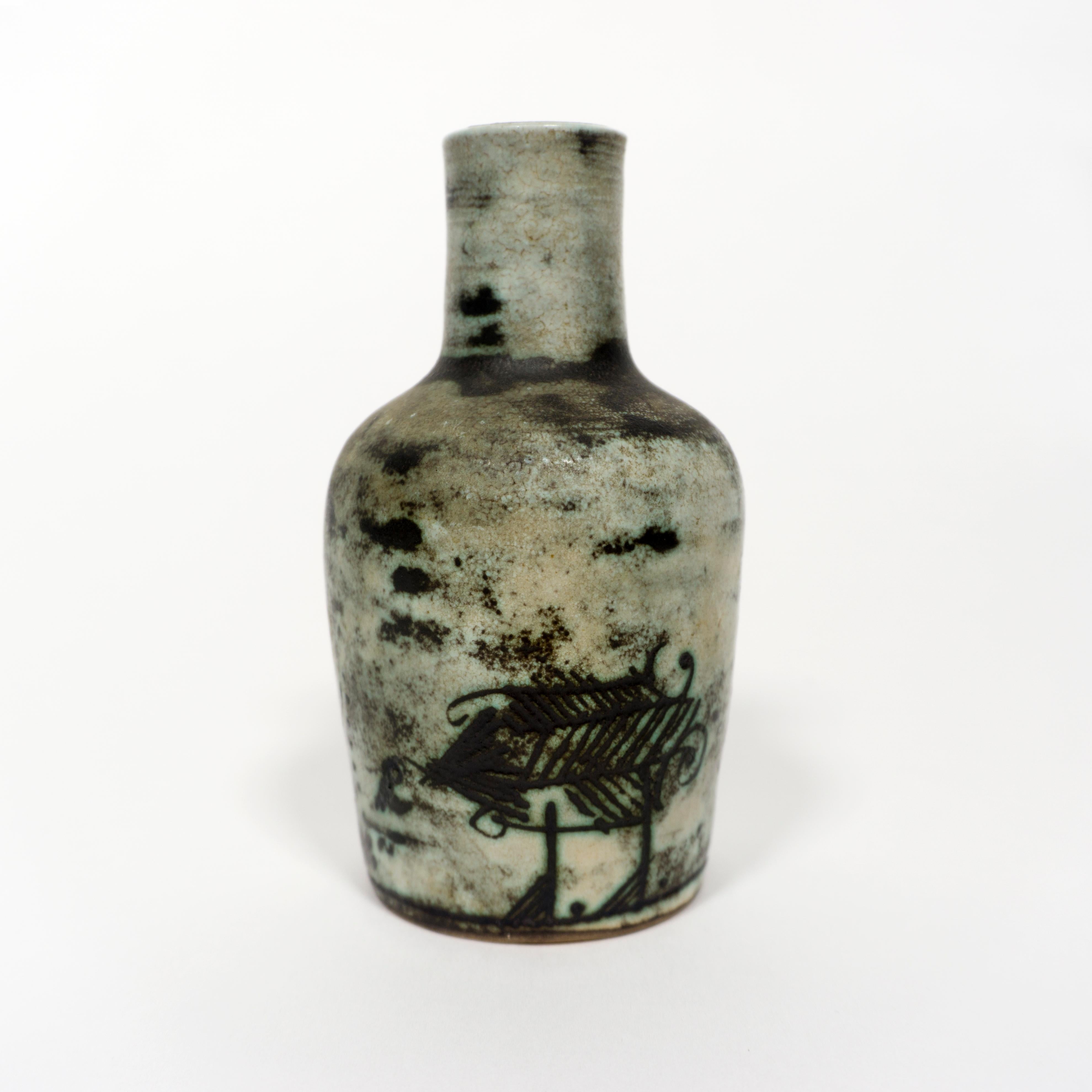 1950s French Vintage Ceramic Vase by Jacques Blin Mid-Century For Sale 1