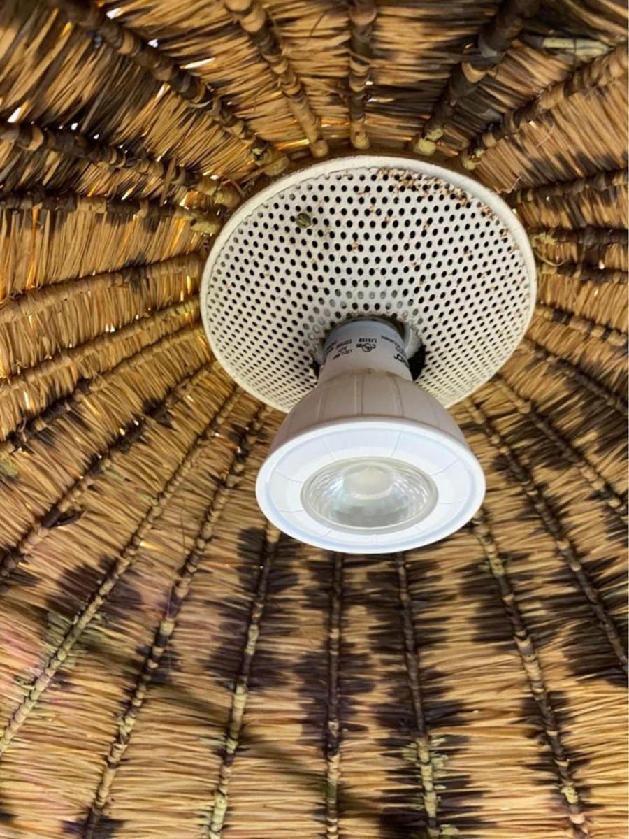 1950s French Wall Lamp by Maison Arlus In Excellent Condition For Sale In Victoria, BC