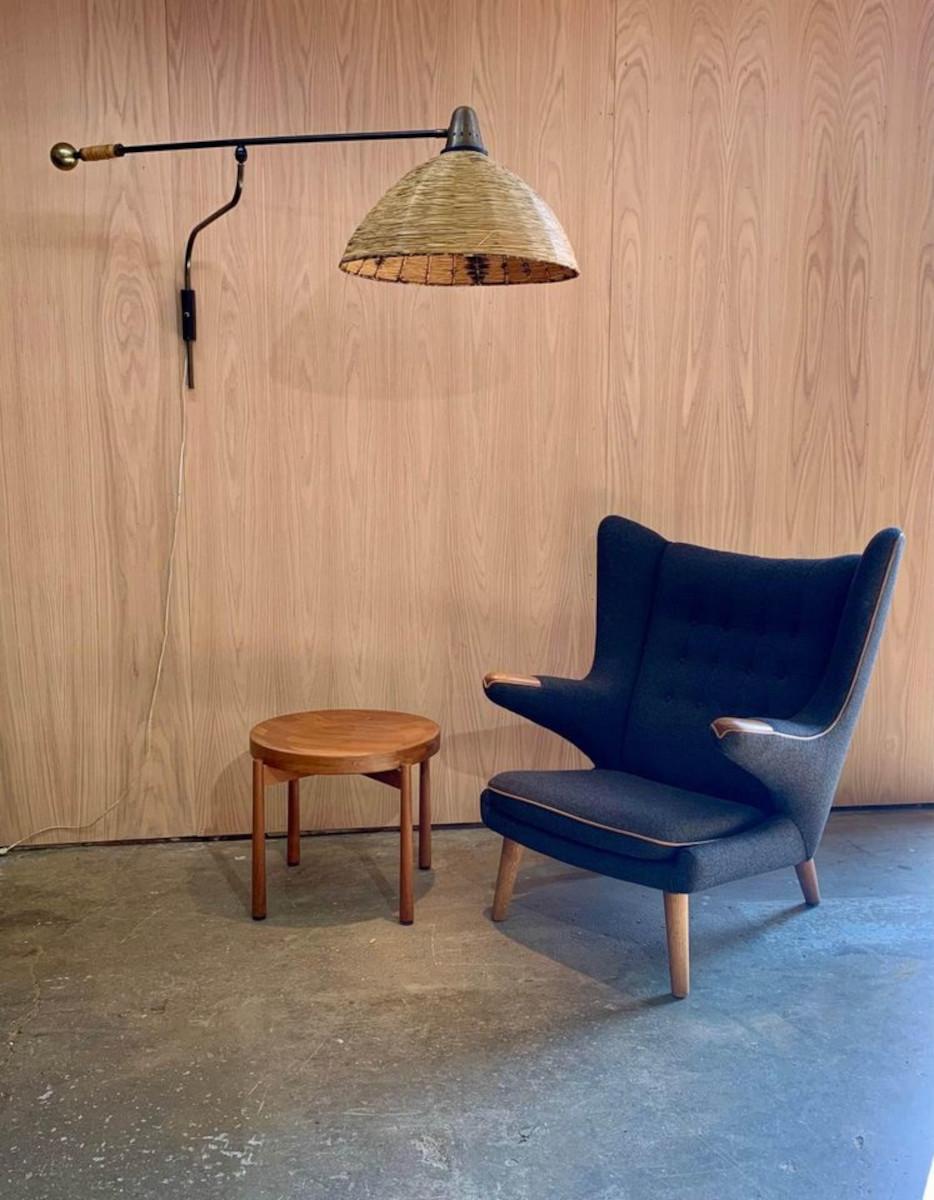 1950s French Wall Lamp by Maison Arlus For Sale 3