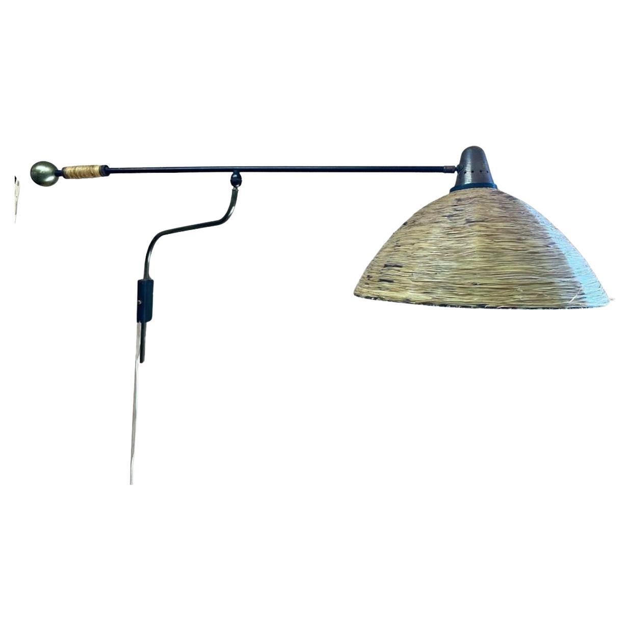 1950s French Wall Lamp by Maison Arlus