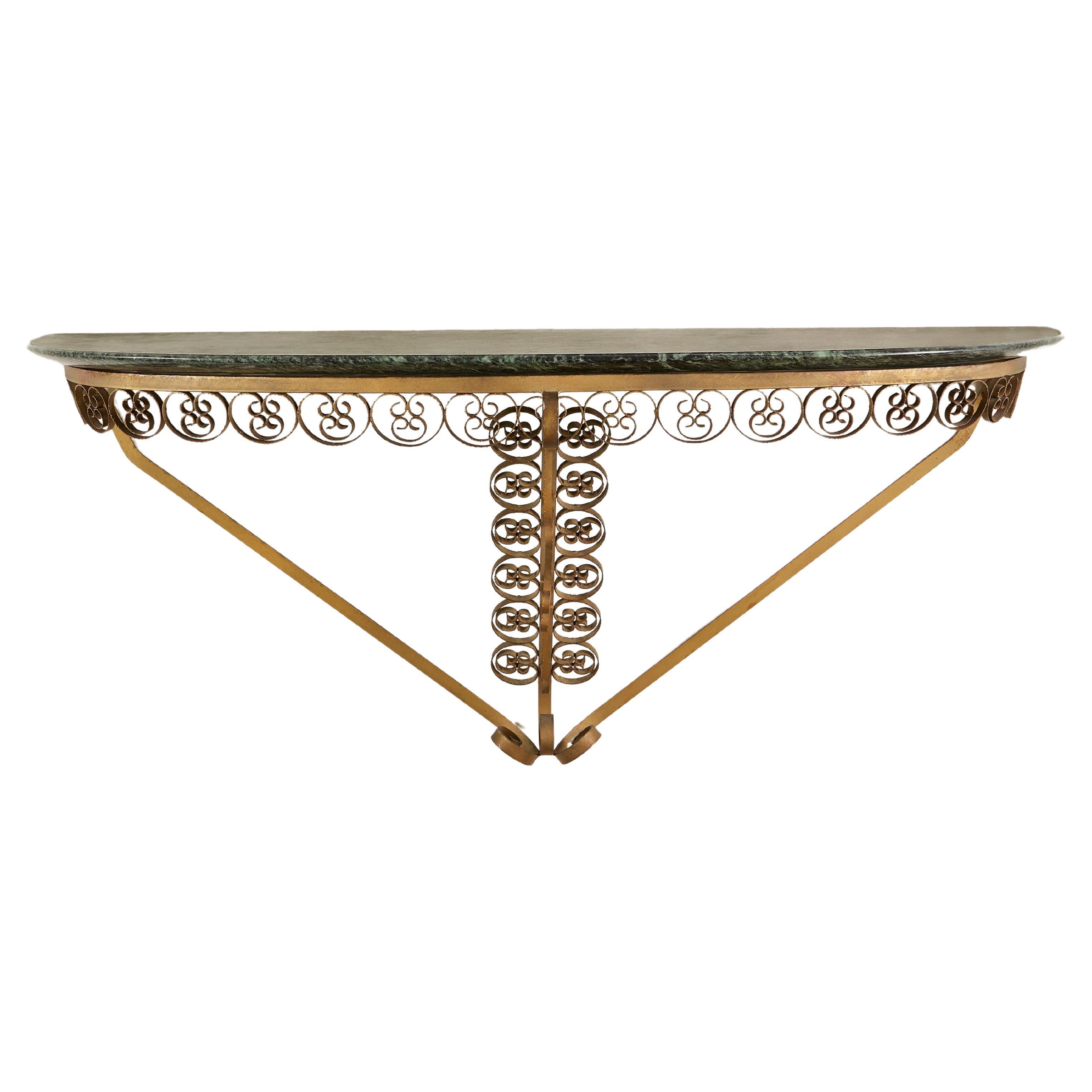 1950s Italian Marble Topped DressingTable / vanity with decorative