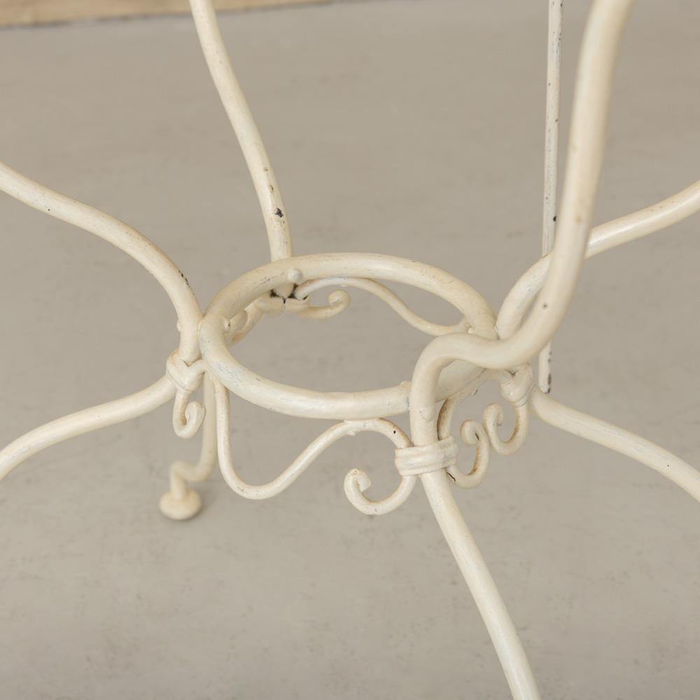 1950's French White Iron Vanity For Sale 6