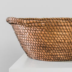 1950s French Wicker Basket