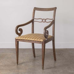 Chaise d'appoint en bois française des années 1950
