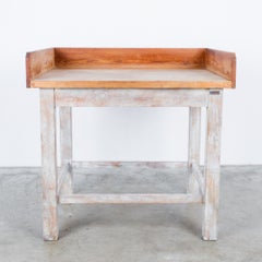 1950s French Wooden Baker’s Table