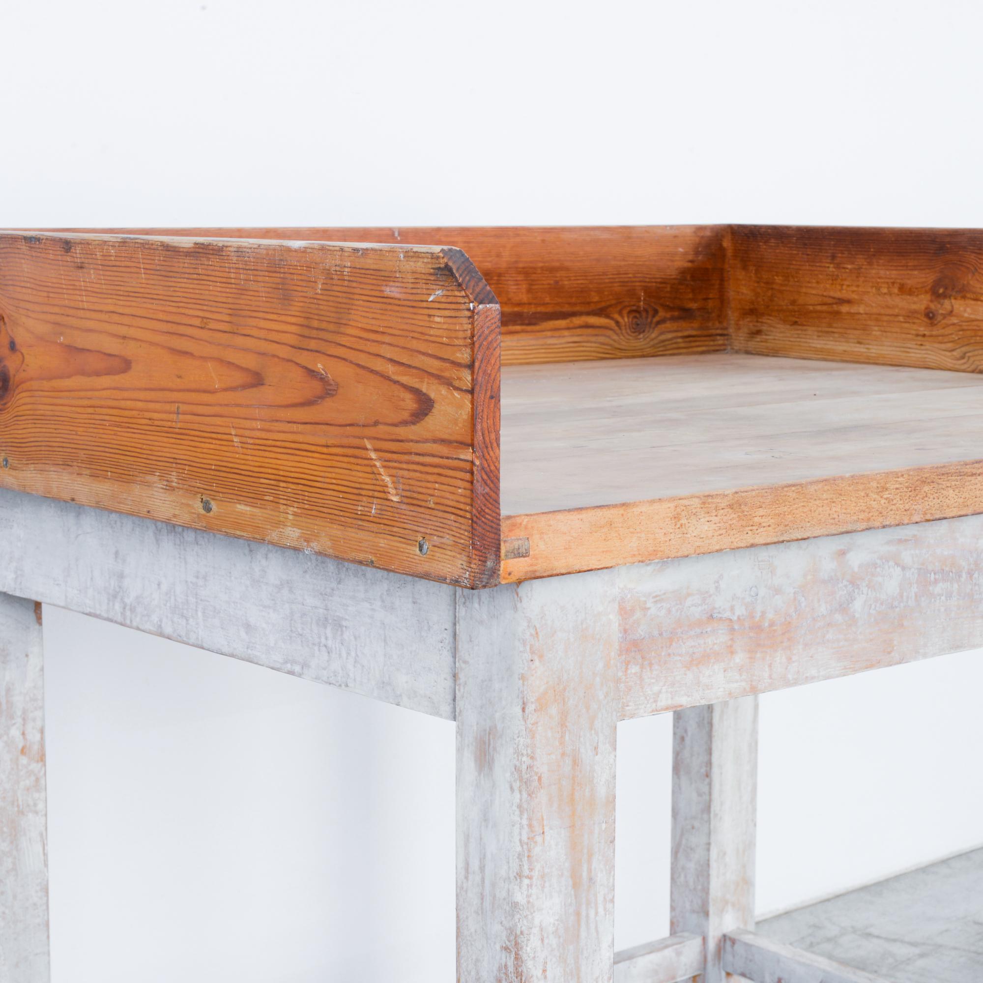 Mid-20th Century 1950s French Wooden Baker’s Table